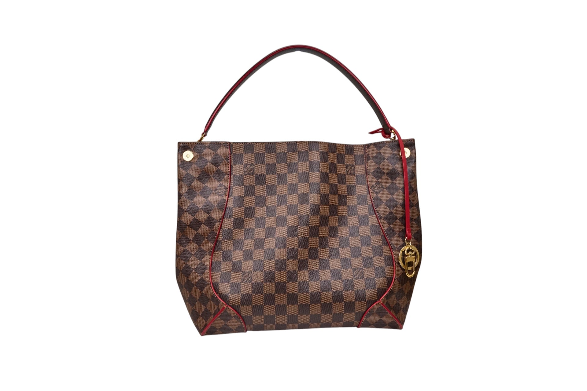 Louis Vuitton Caissa Hobo Damier Ebene Cerise