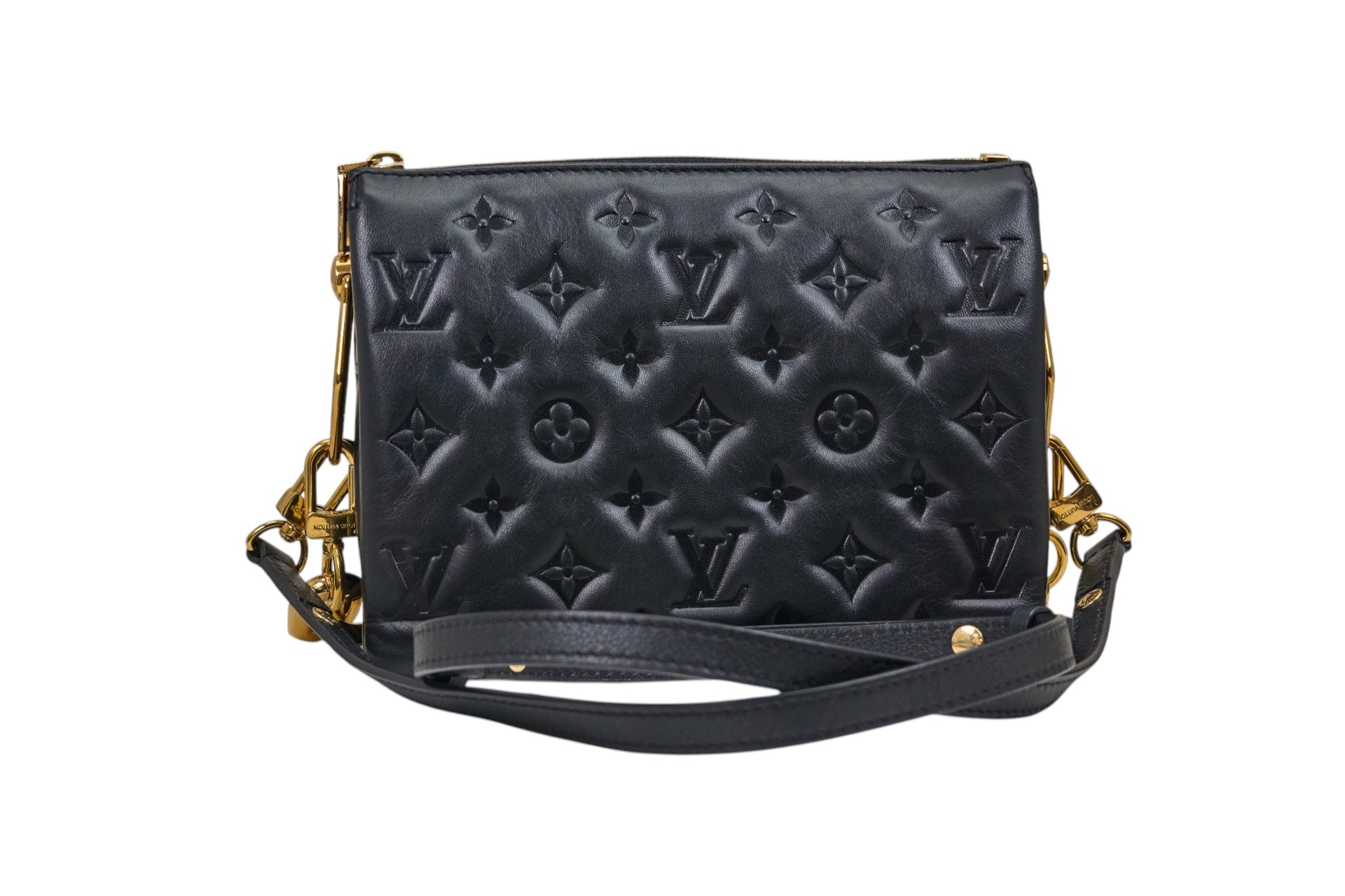 Louis Vuitton Coussin PM Monogram Embossed Puffy Lambskin Noir