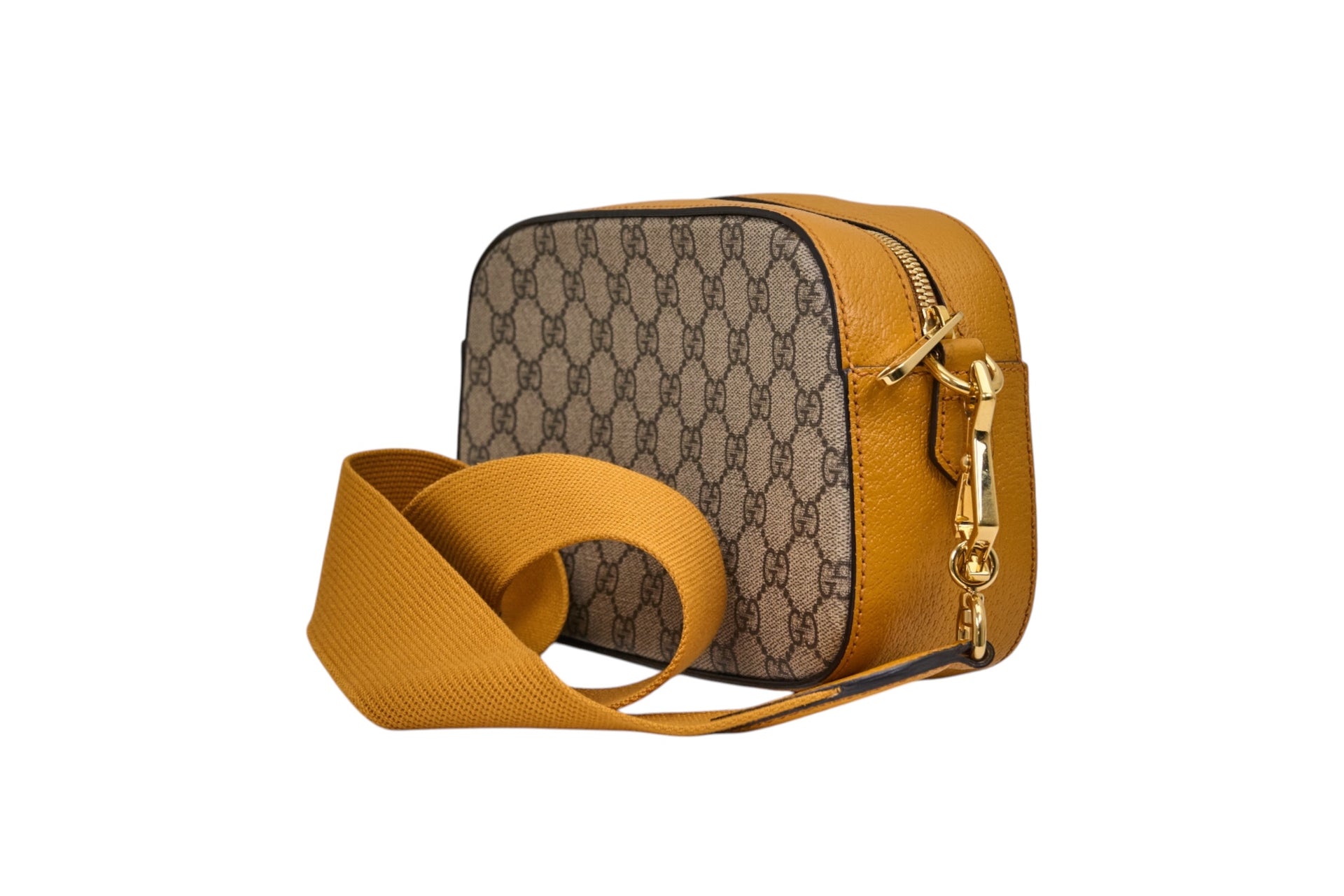 Gucci X Kai Brown Teddy Bear GG Supreme Canvas Crossbody