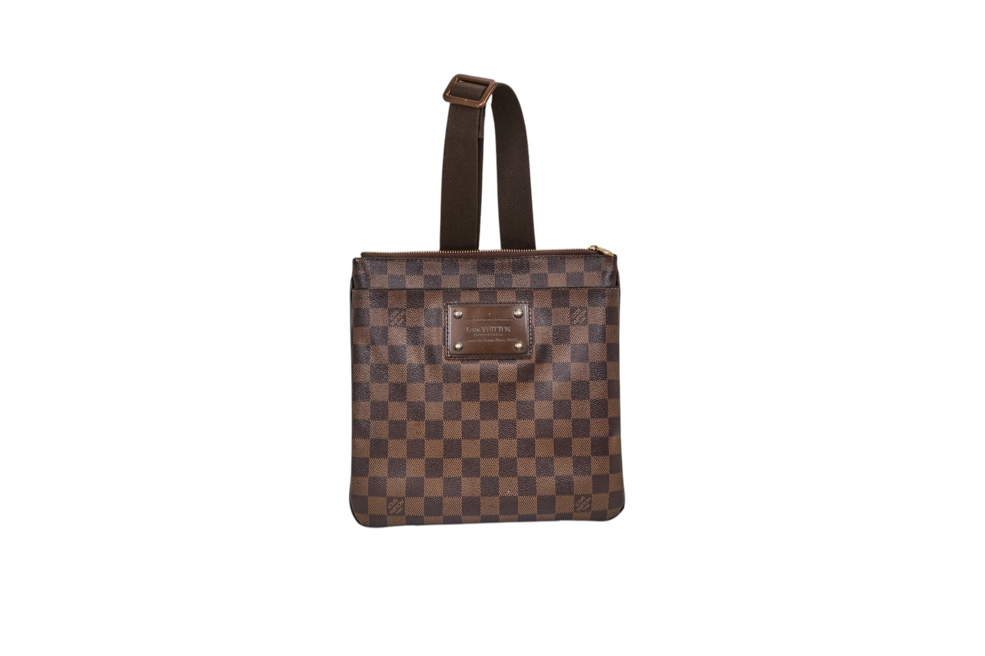 Louis Vuitton Brooklyn Pochette Plate Damier Ebene