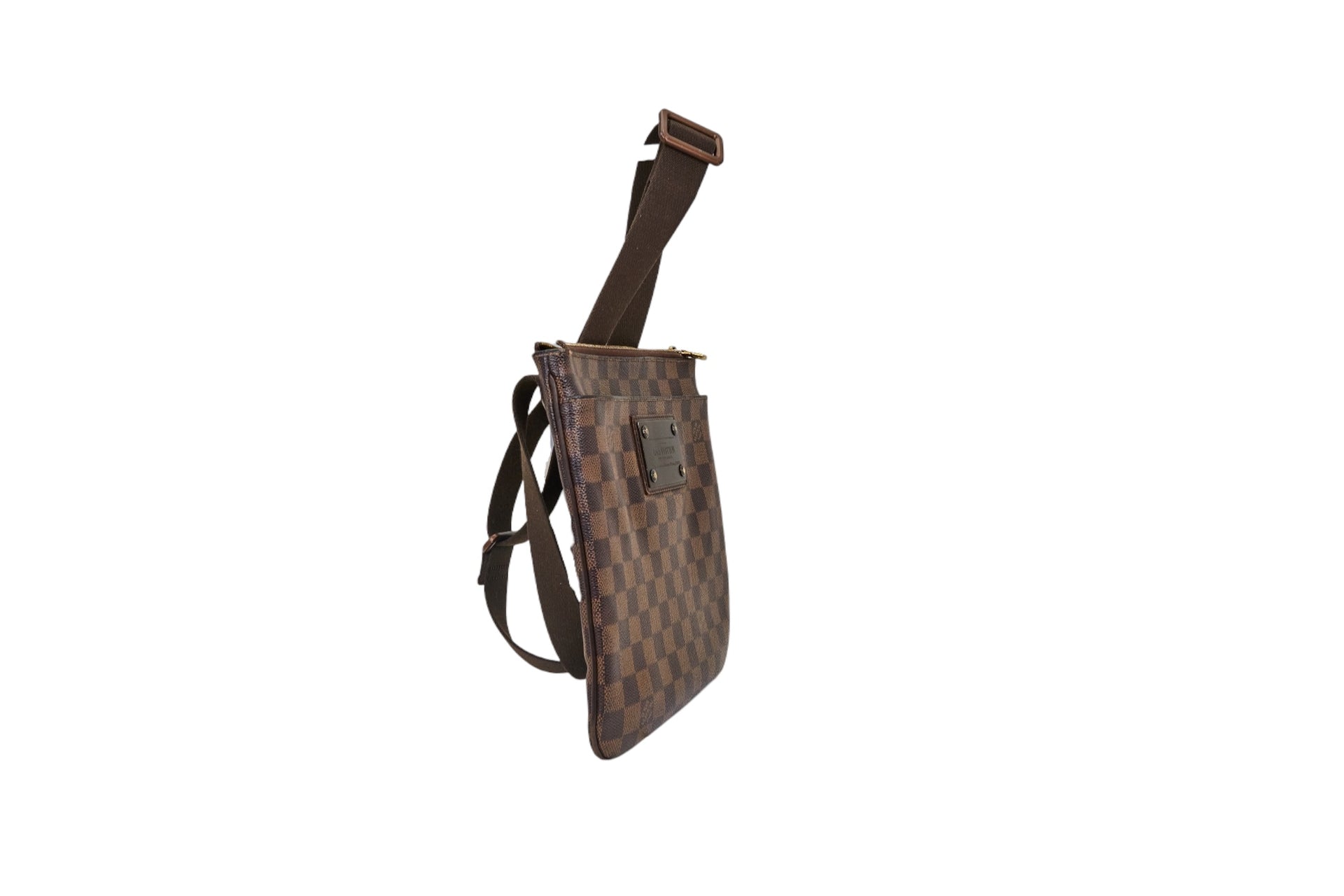 Louis Vuitton Brooklyn Pochette Plate Damier Ebene