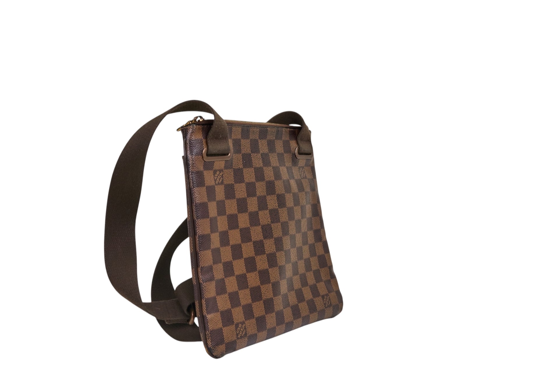 Louis Vuitton Brooklyn Pochette Plate Damier Ebene