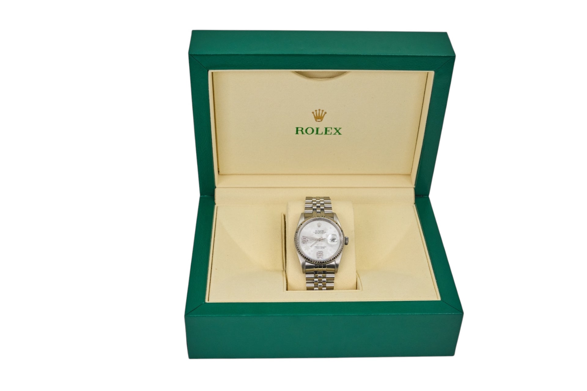 36mm Rolex Datejust Sainless Floral Dial (1988)