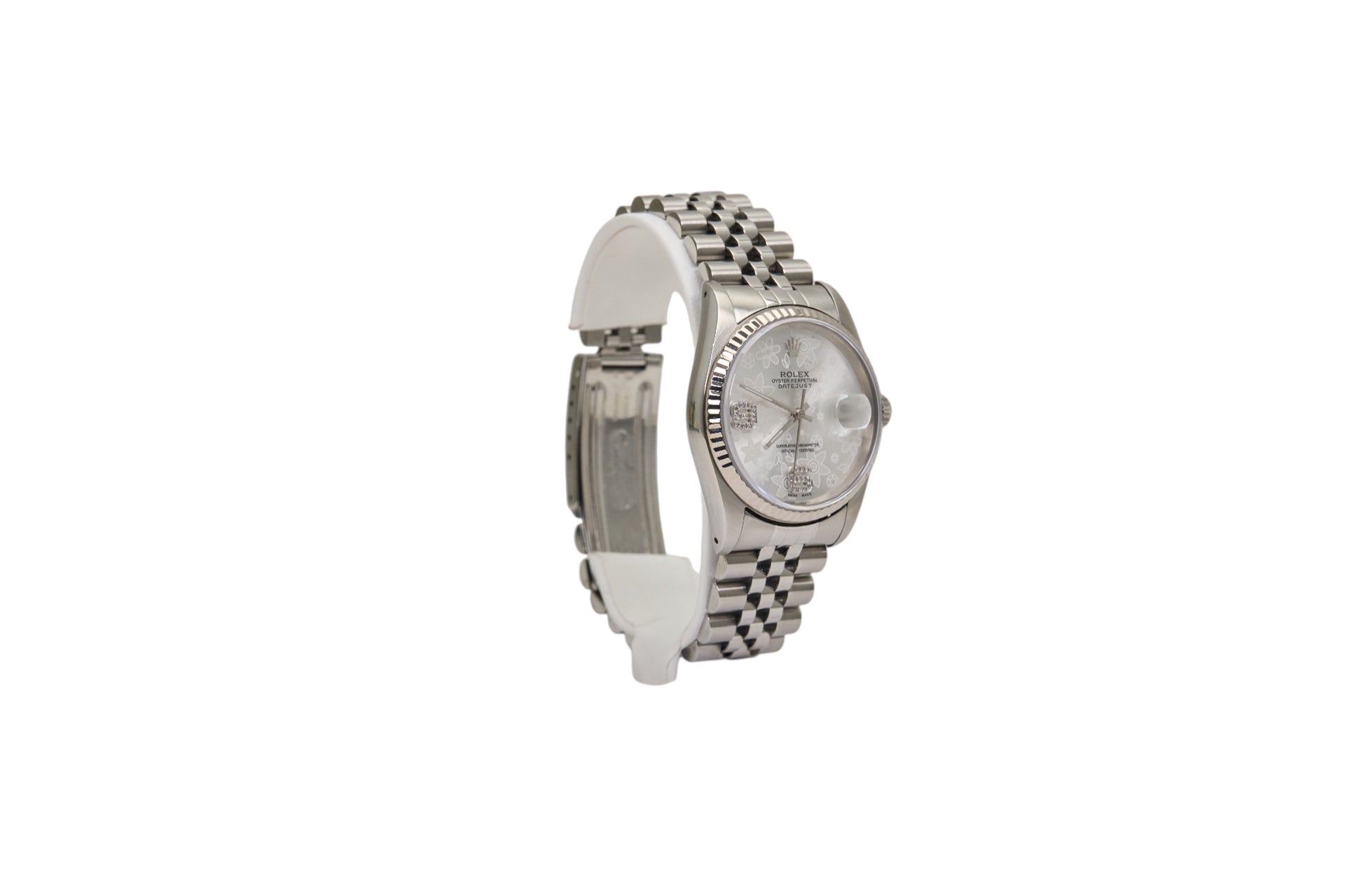 36mm Rolex Datejust Sainless Floral Dial (1988)