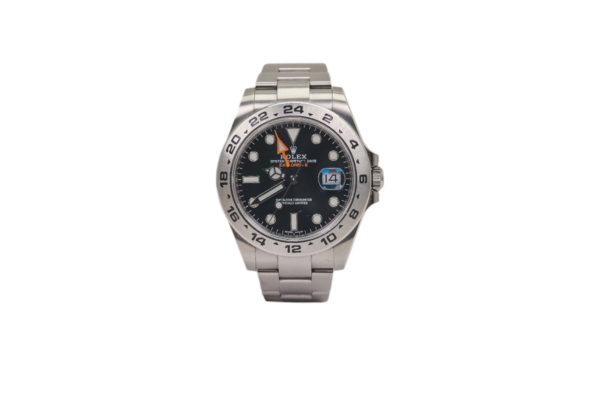42mm Rolex Explorer II Oyster Steel Black Dial