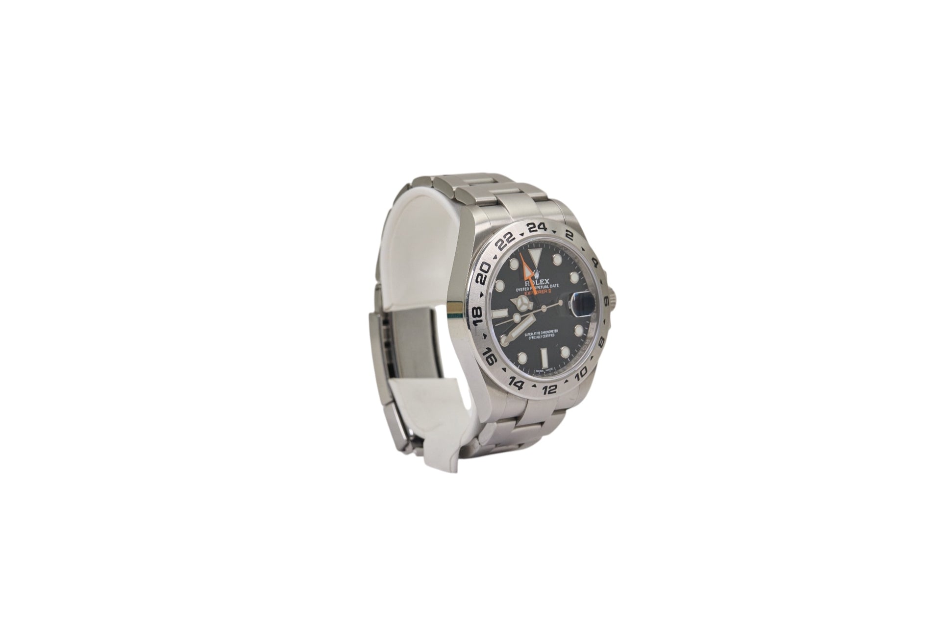 42mm Rolex Explorer II Oyster Steel Black Dial