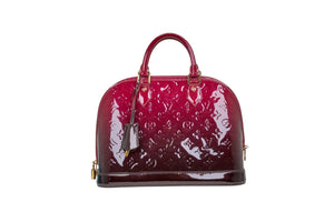 Louis Vuitton Alma PM Monogram Vernis Magenta Degrade