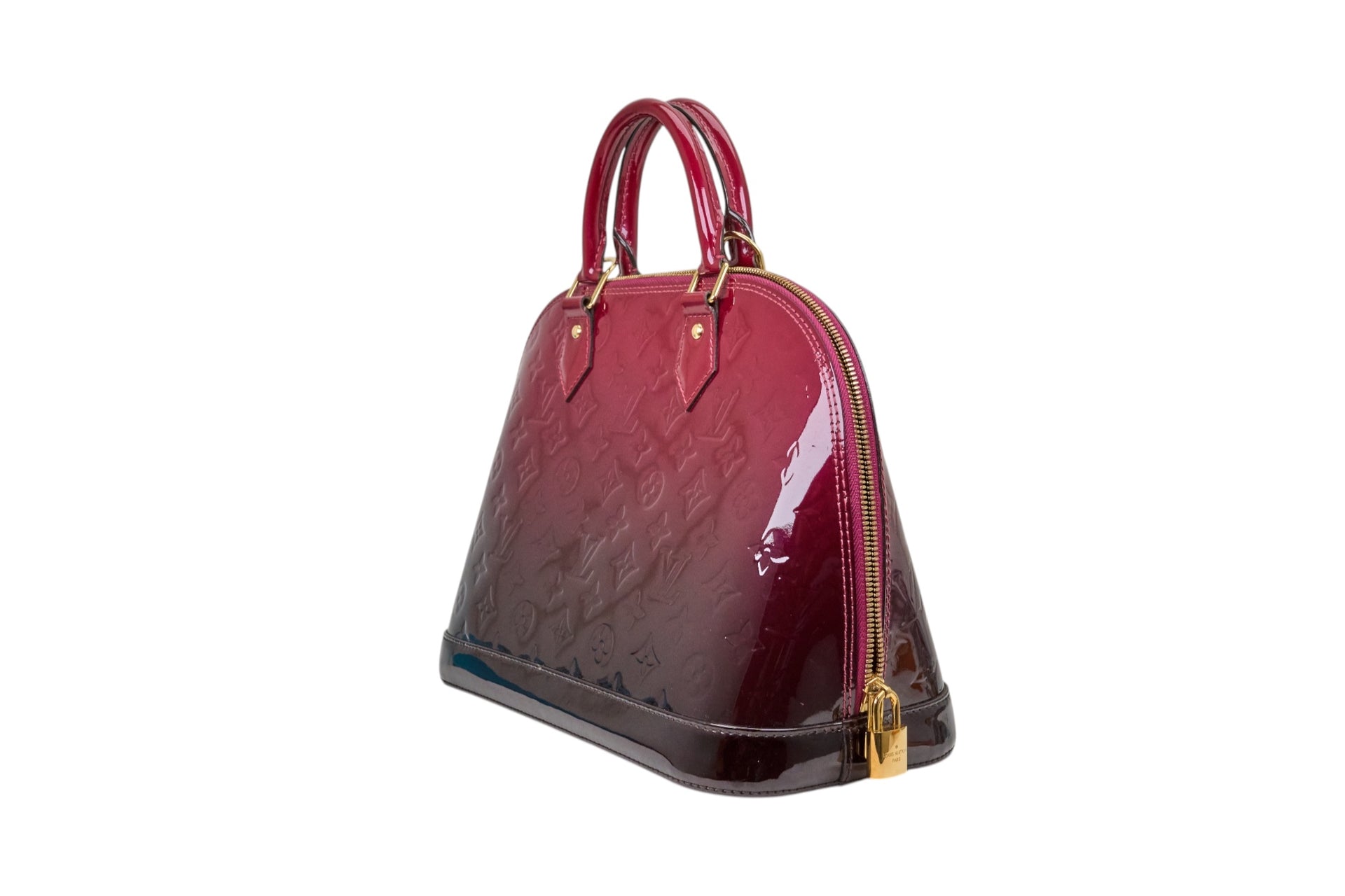 Louis Vuitton Alma PM Monogram Vernis Magenta Degrade