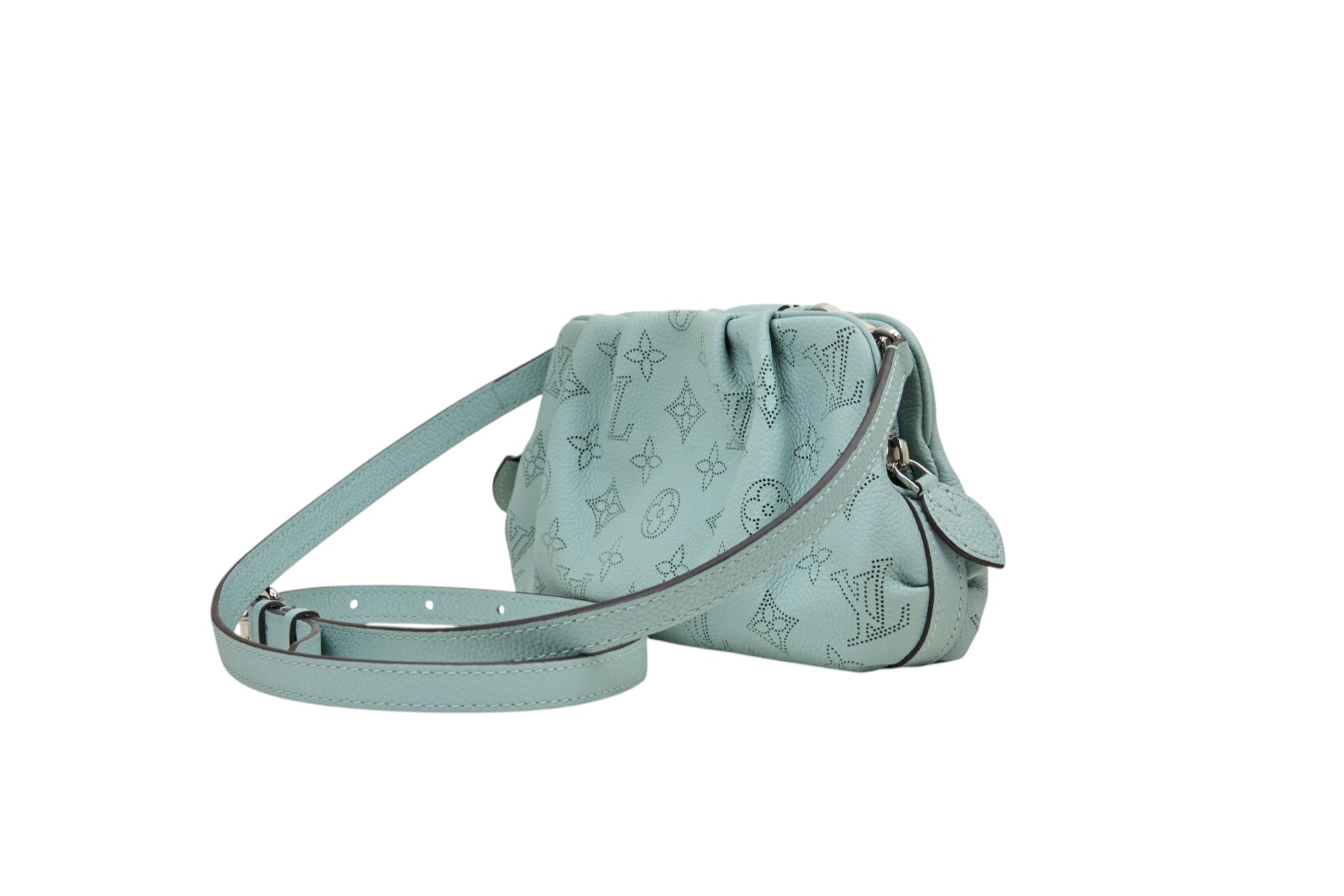 Louis Vuitton Scala Mini Pouch Monogram Mahina Vert Lagon