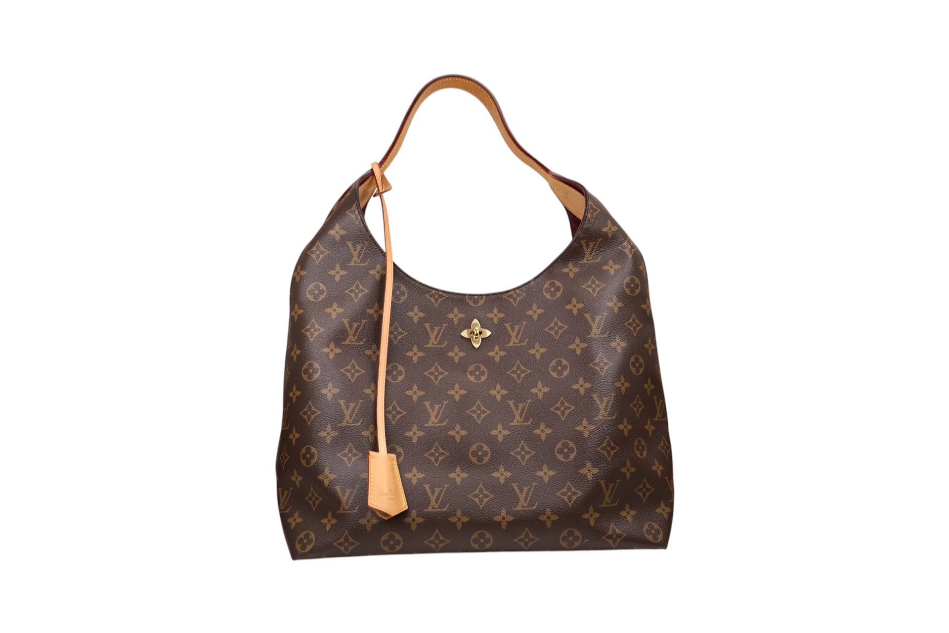 Louis Vuitton Flower Hobo Monogram Beige