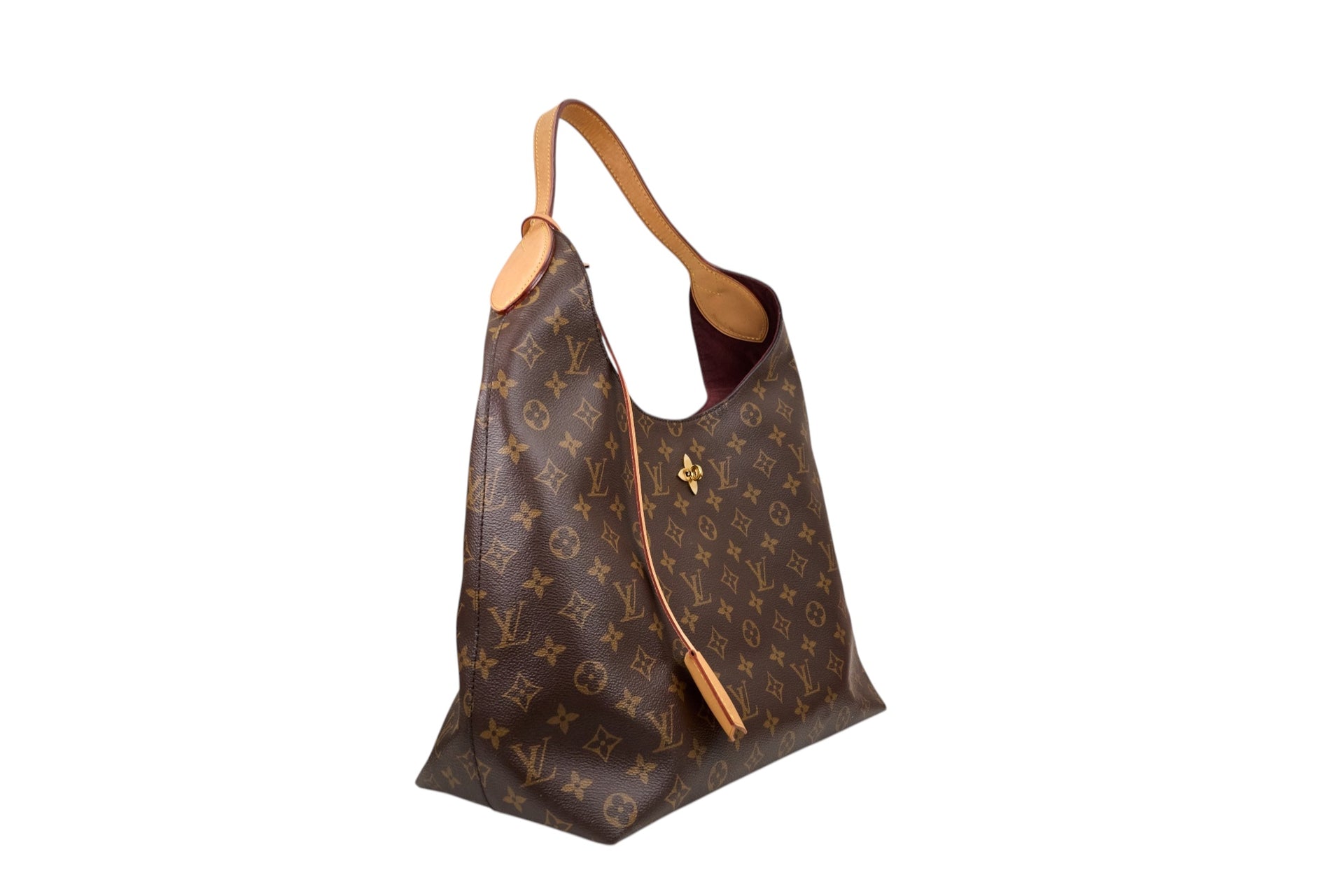 Louis Vuitton Flower Hobo Monogram Beige