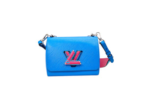 Louis Vuitton Twist PM Epi Braided Blue Pink