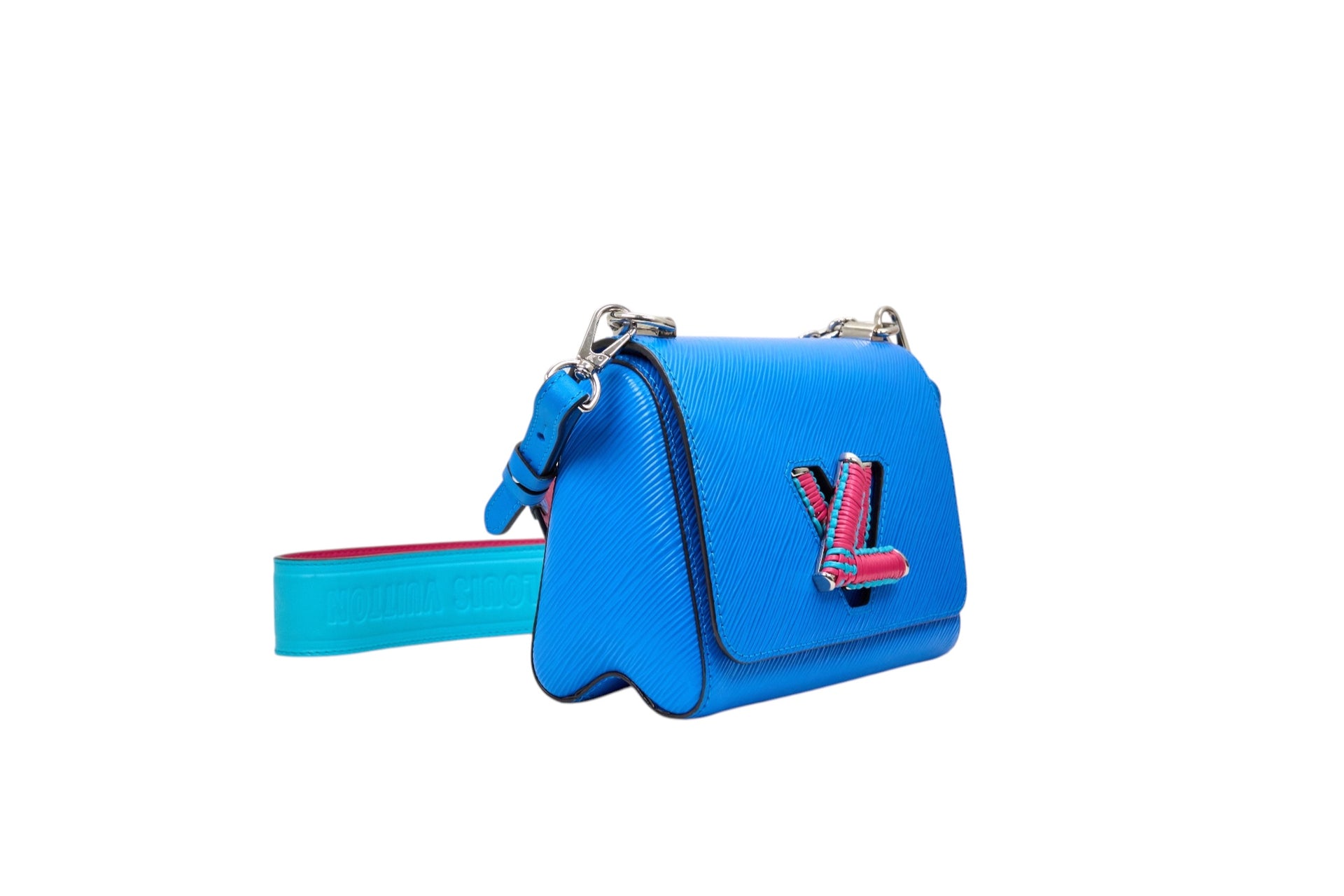Louis Vuitton Twist PM Epi Braided Blue Pink
