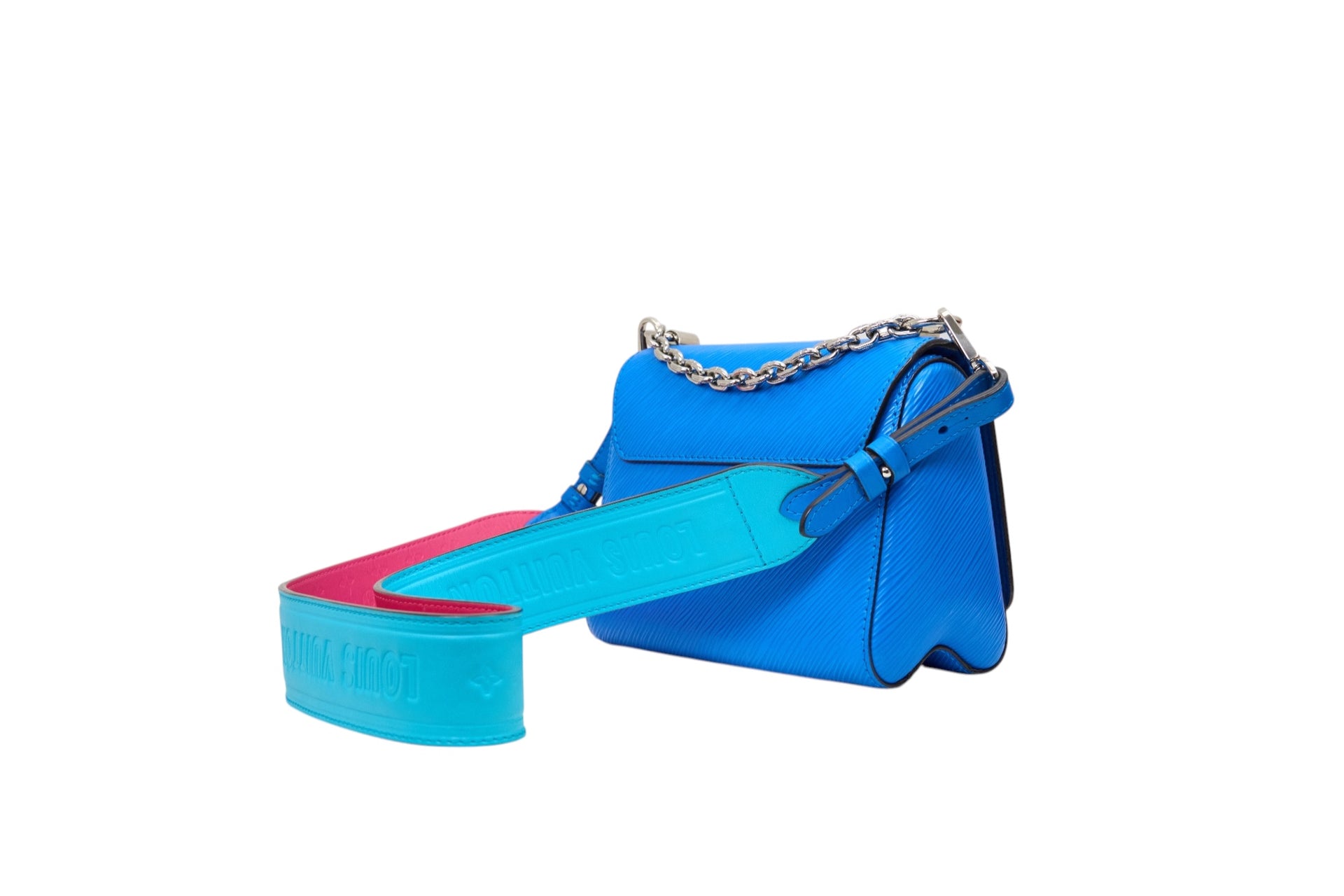 Louis Vuitton Twist PM Epi Braided Blue Pink
