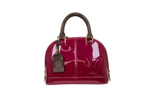 Louis Vuitton Alma BB Monogram Miroir Lisse Magenta