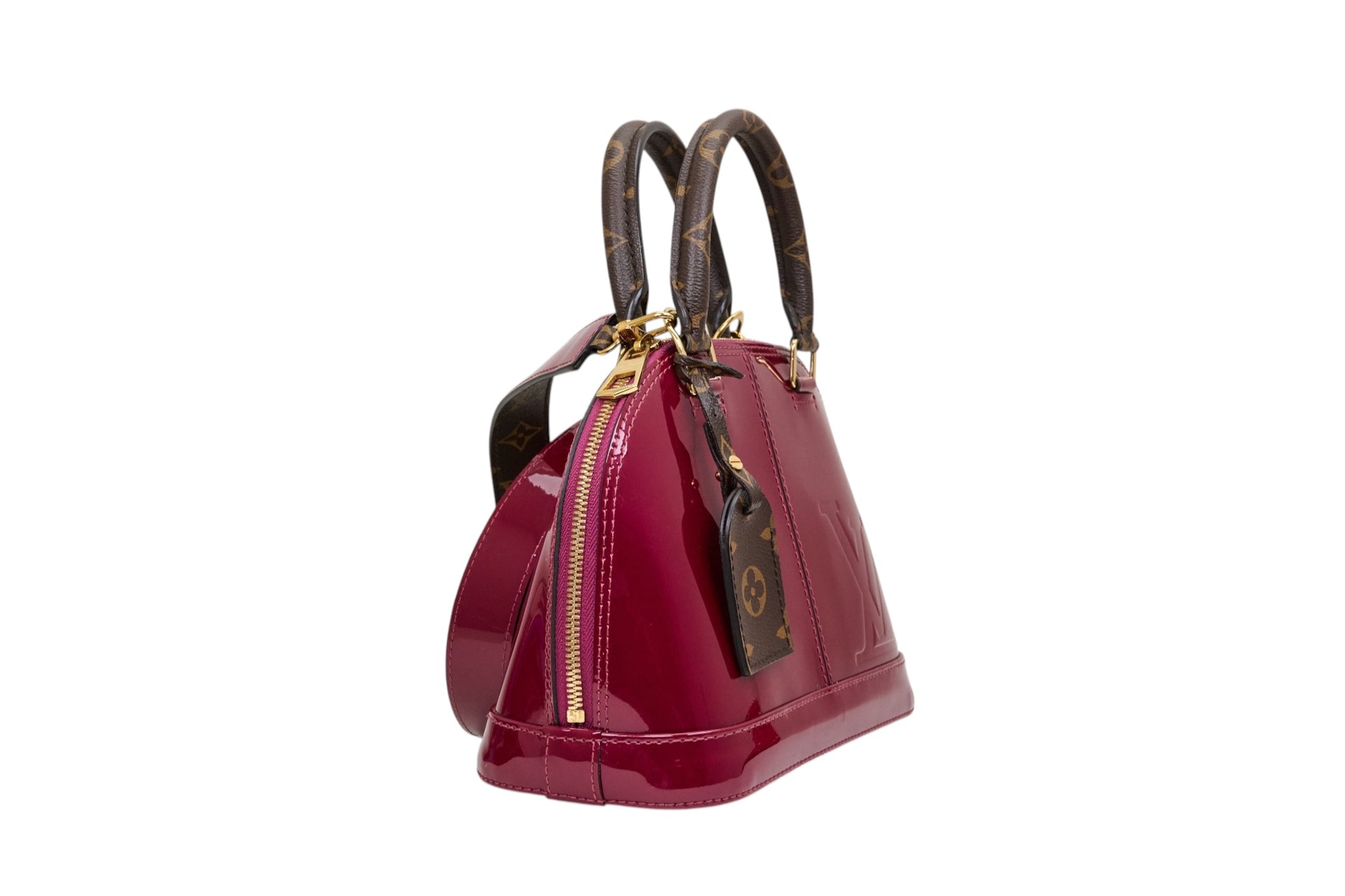 Louis Vuitton Alma BB Monogram Miroir Lisse Magenta
