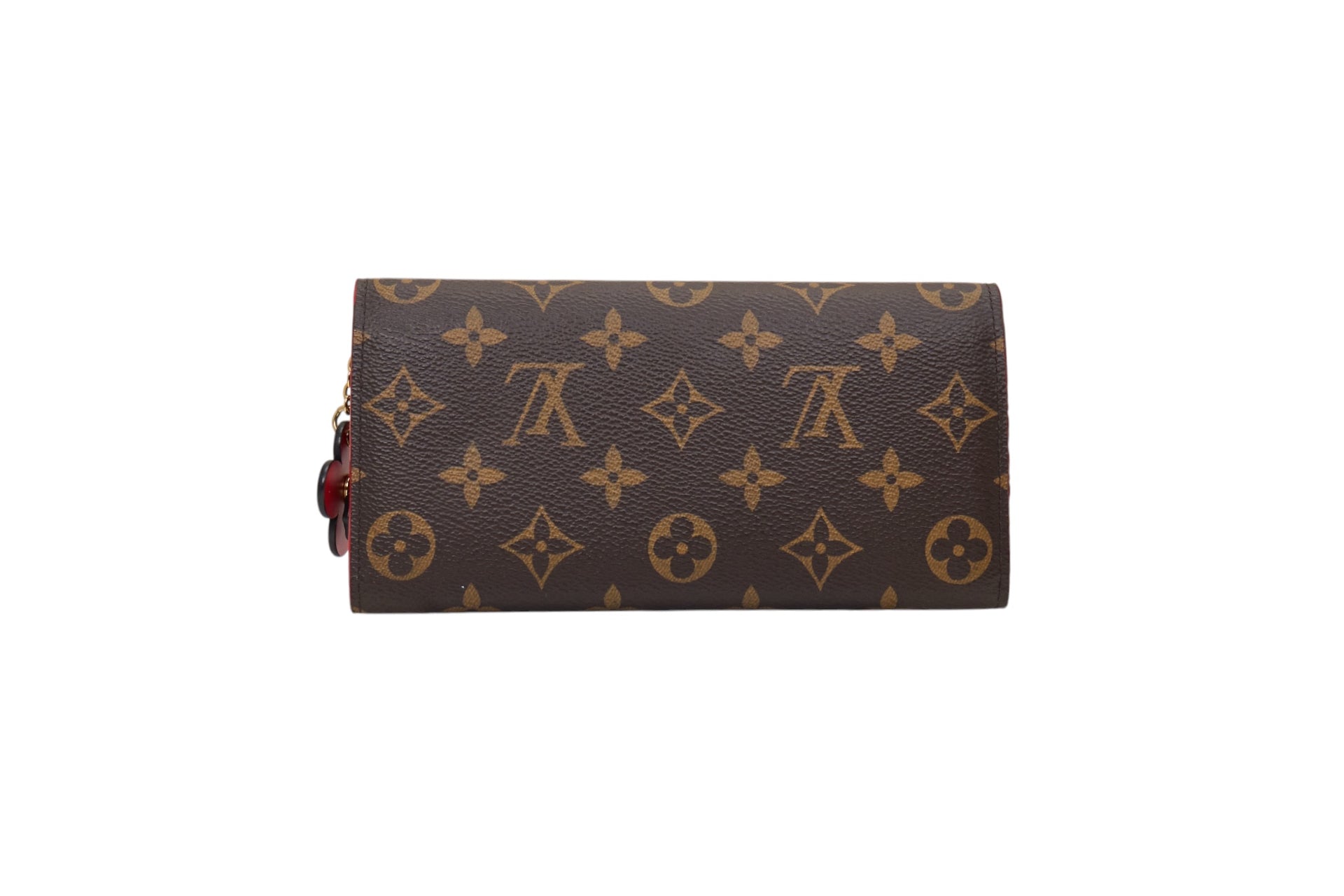 Louis Vuitton Emilie Wallet Monogram Bloom Flower Coquelicot