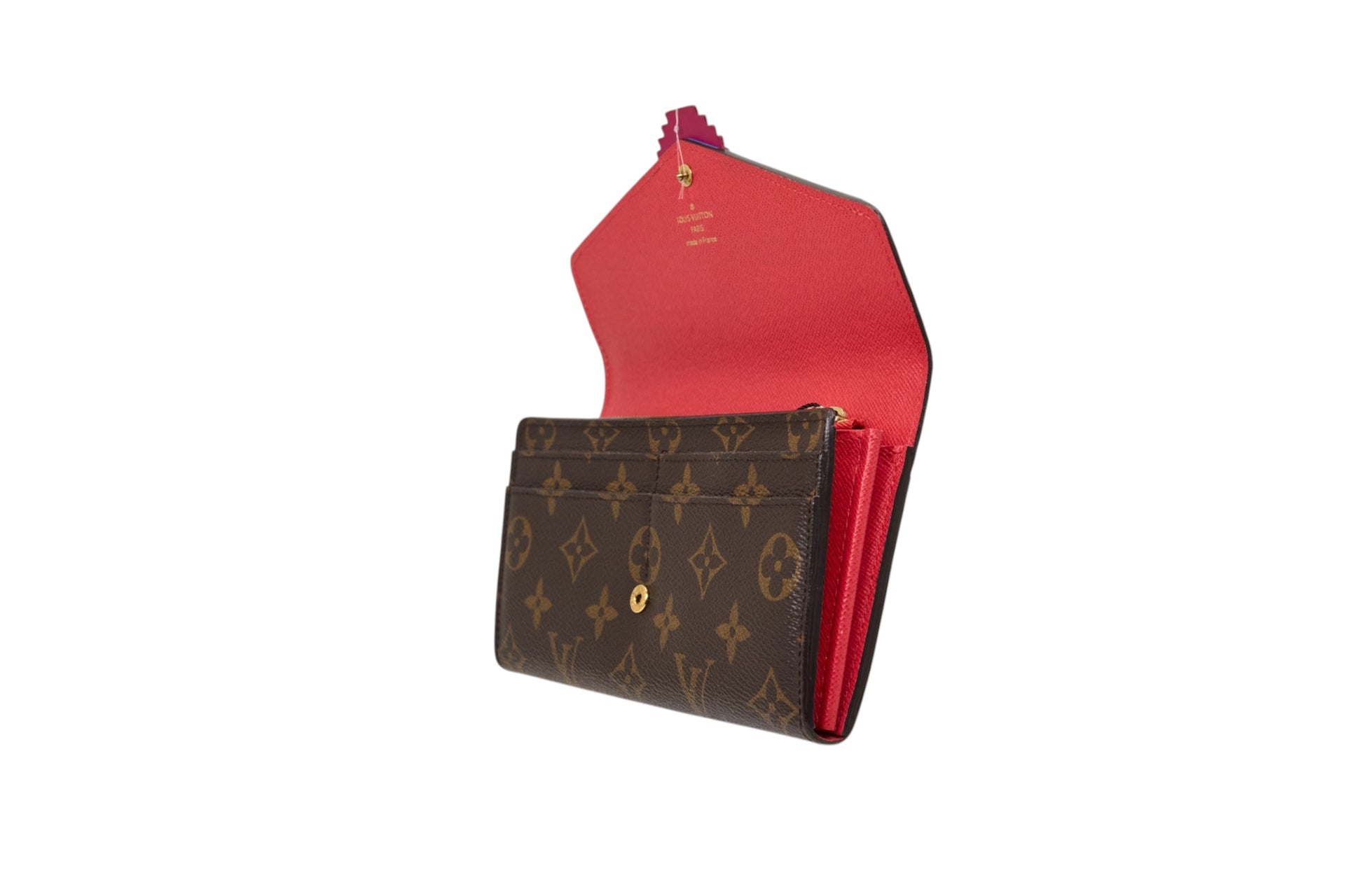 Louis Vuitton Sarah Wallet Monogram Totem Flamingo