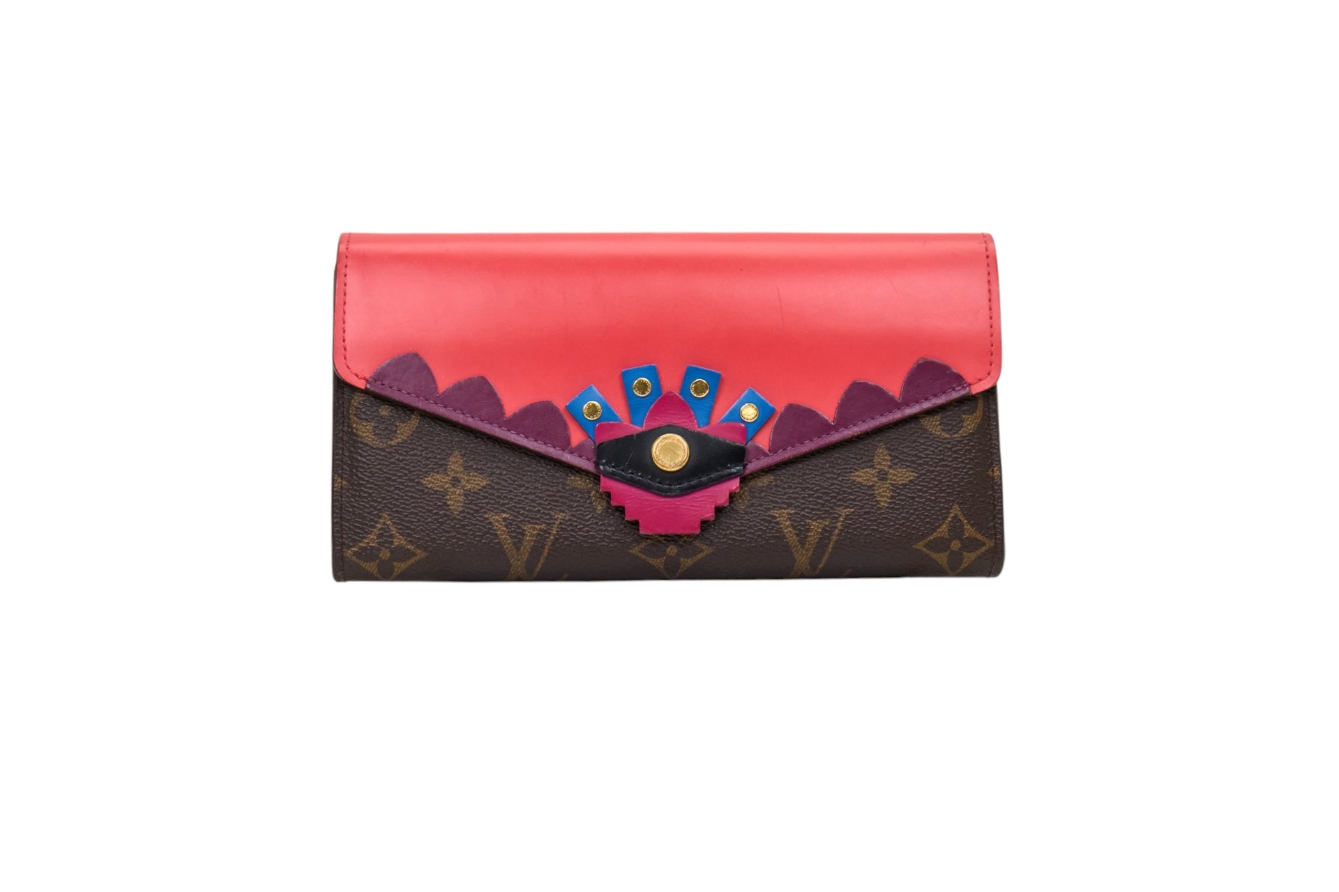 Louis Vuitton Sarah Wallet Monogram Totem Flamingo