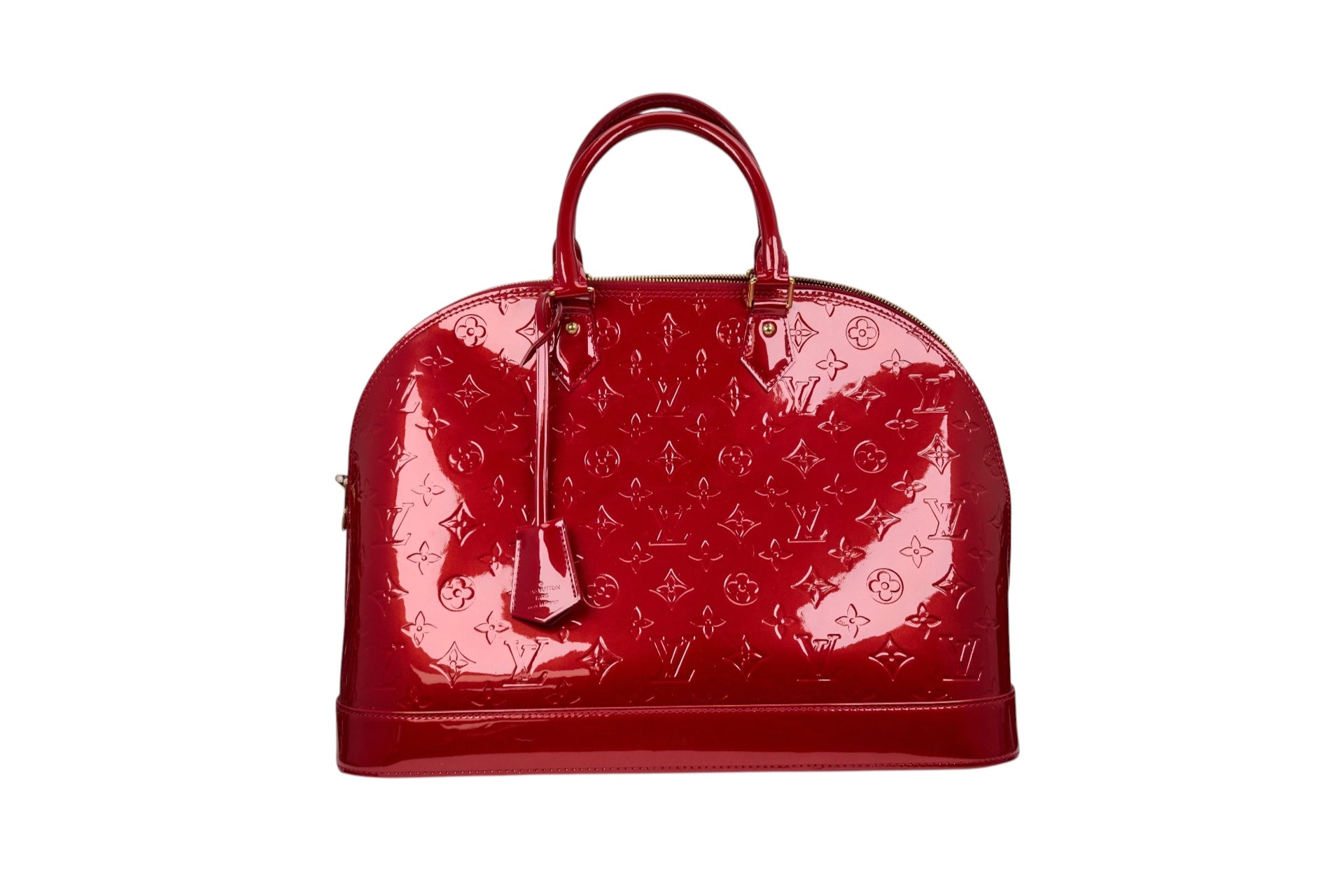 Louis Vuitton Alma MM Monogram Vernis Red