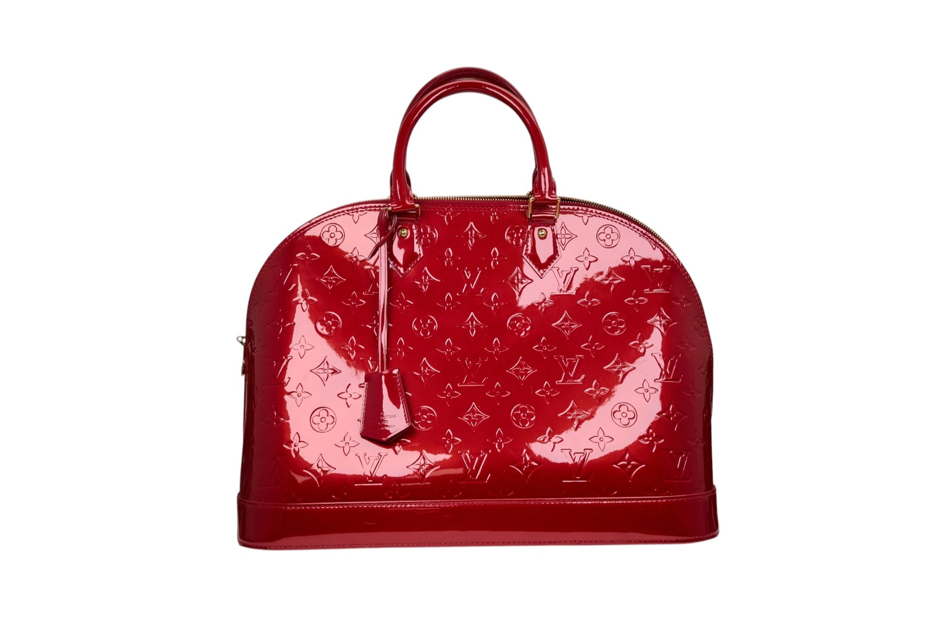 Louis Vuitton Alma MM Monogram Vernis Red