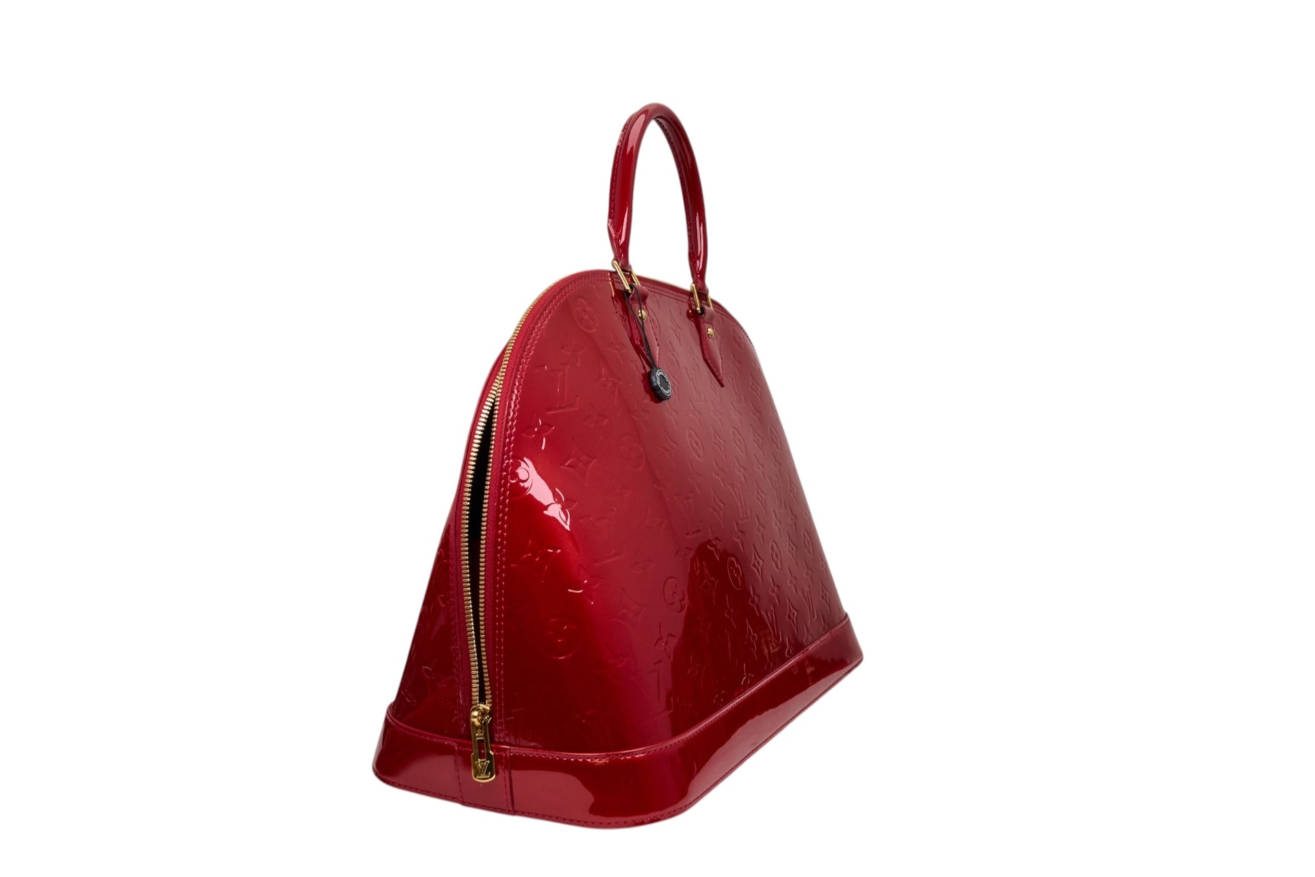 Louis Vuitton Alma MM Monogram Vernis Red