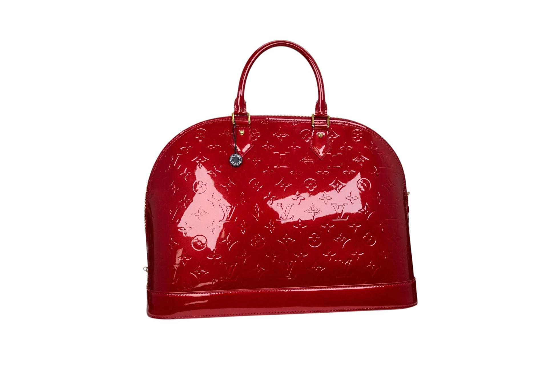 Louis Vuitton Alma MM Monogram Vernis Red