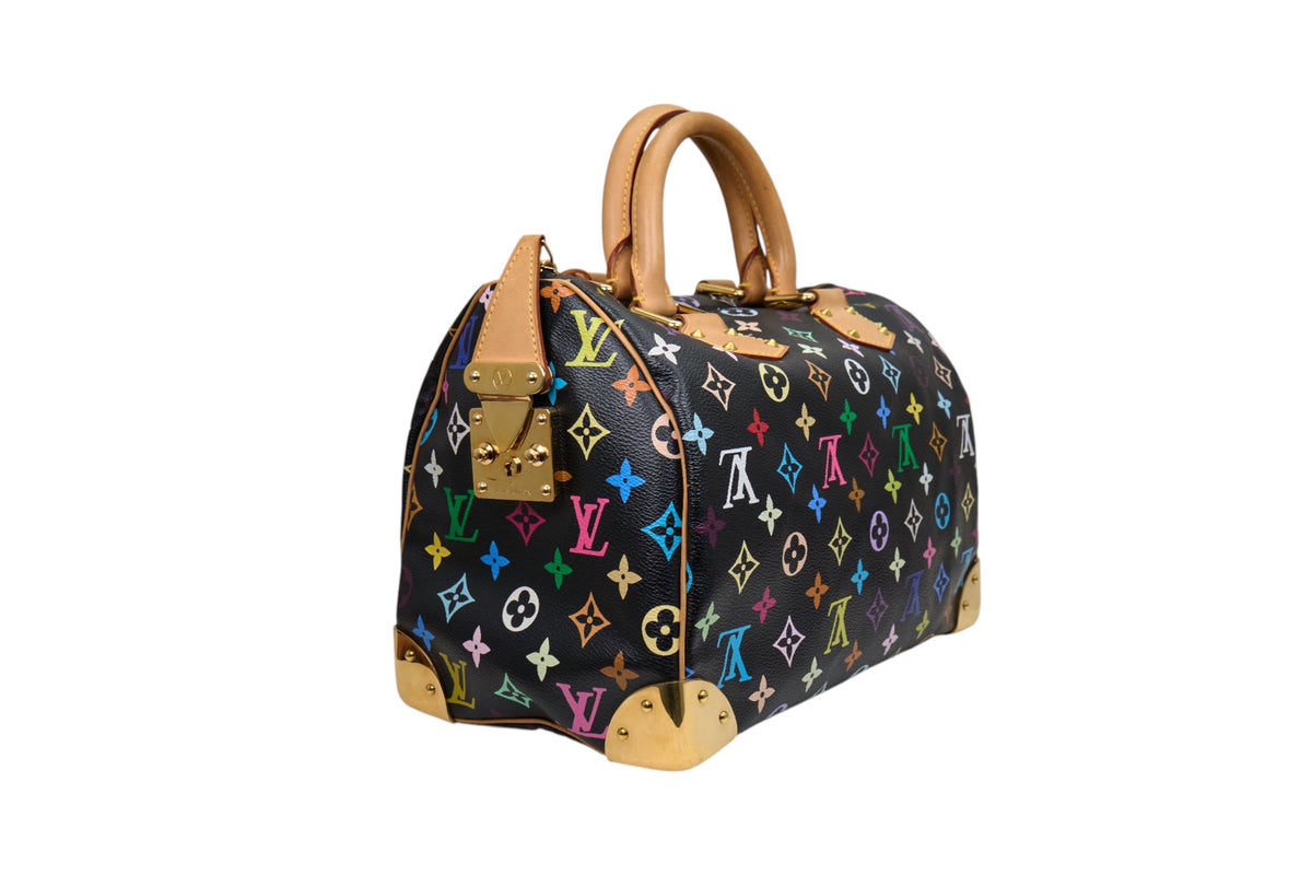 Louis Vuitton Speedy 30 Monogram Multicolore Noir