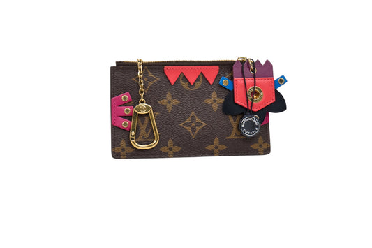 Louis Vuitton Key Pouch Monogram Totem Pink Flamingo