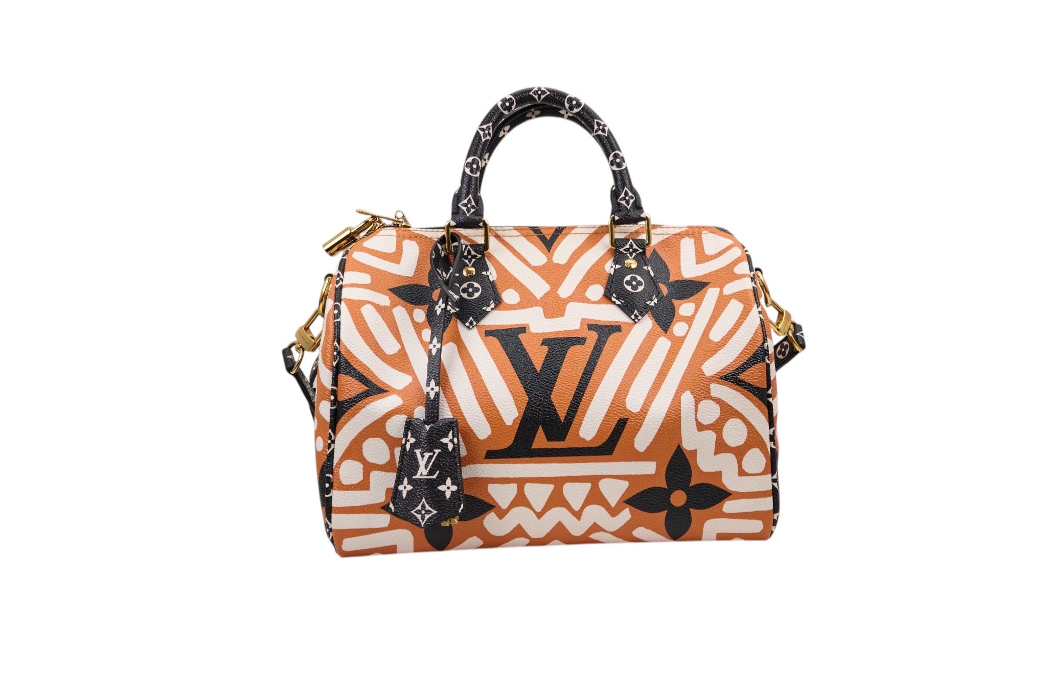 Louis Vuitton Speedy Bandouliere 25 Monogram Giant Crafty Cream Caramel
