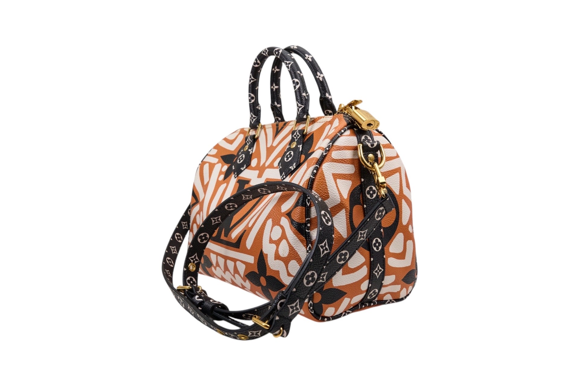 Louis Vuitton Speedy Bandouliere 25 Monogram Giant Crafty Cream Caramel