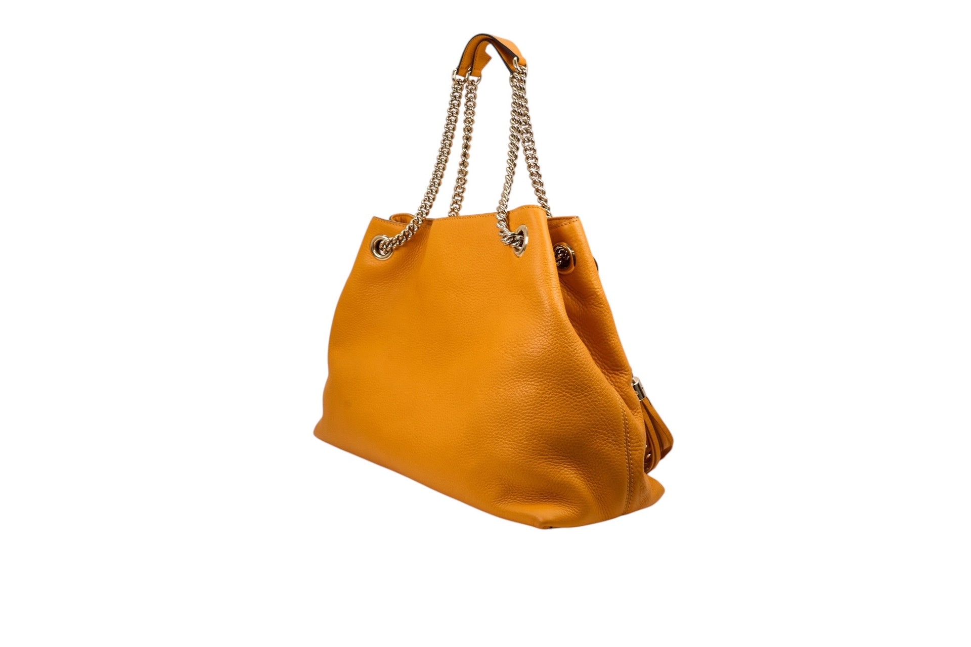 Gucci Soho Chain Shoulder Bag in Vibrant Orange