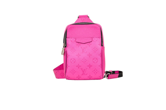 Louis Vuitton Slingbag Monogram Taigarama Outdoor Fuchsia