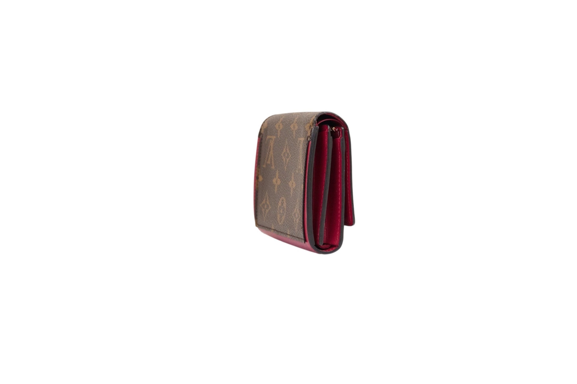 Louis Vuitton Flore Compact Wallet Monogram Bloom Flower Fuchsia