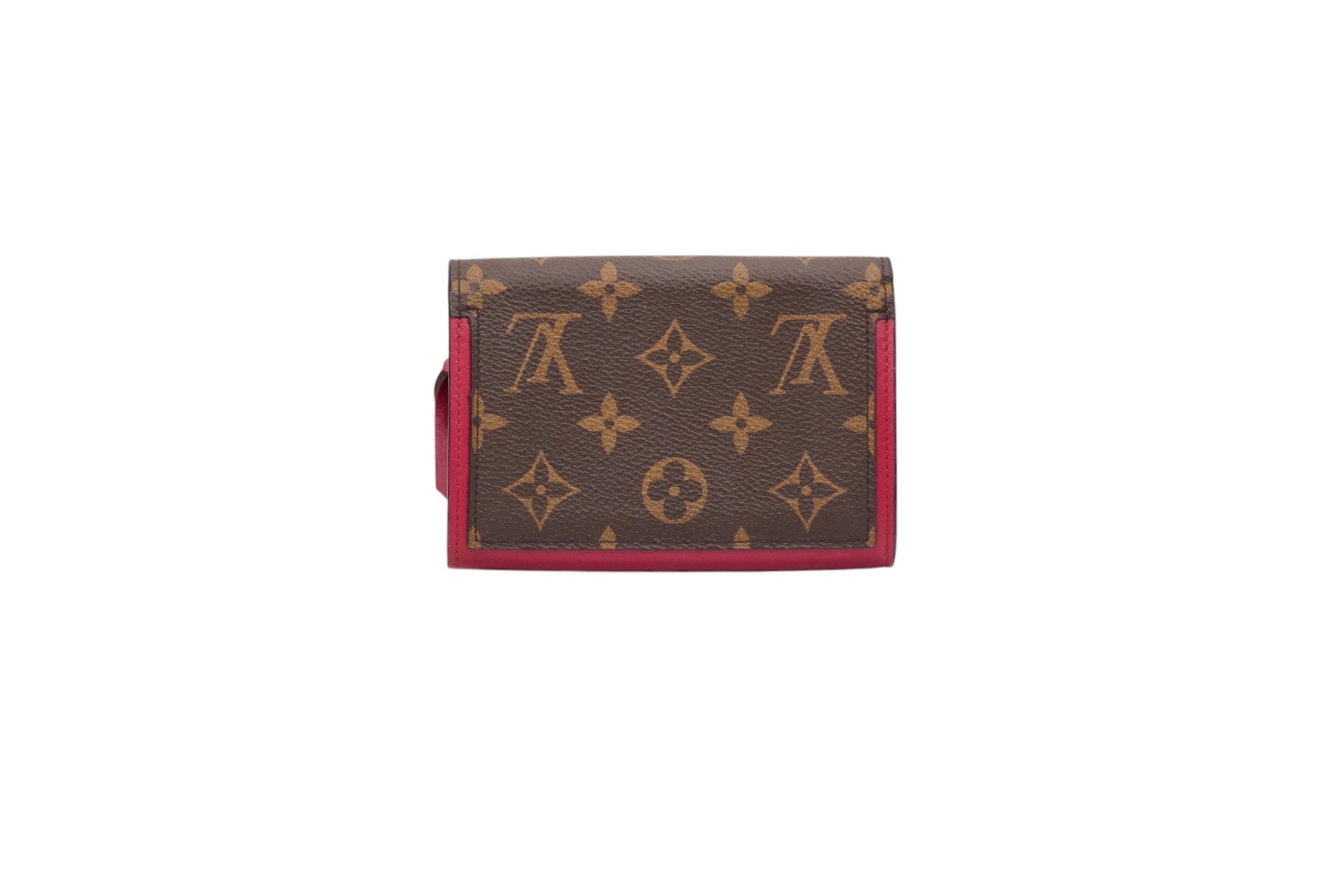 Louis Vuitton Flore Compact Wallet Monogram Bloom Flower Fuchsia