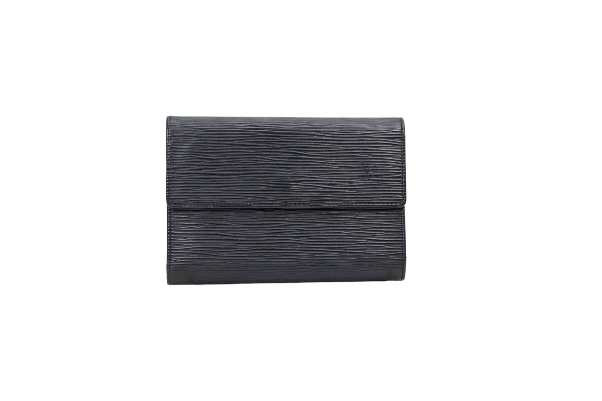 Louis Vuitton Porte-Tresor Etui Papiers Epi Noir
