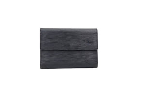 Louis Vuitton Porte-Tresor Etui Papiers Epi Noir