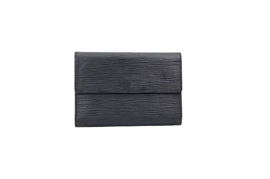 Louis Vuitton Porte-Tresor Etui Papiers Epi Noir