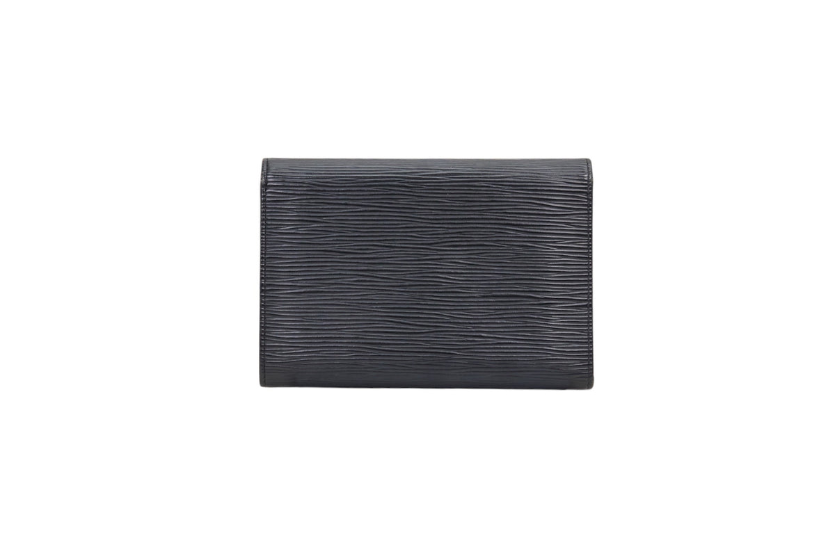 Louis Vuitton Porte-Tresor Etui Papiers Epi Noir
