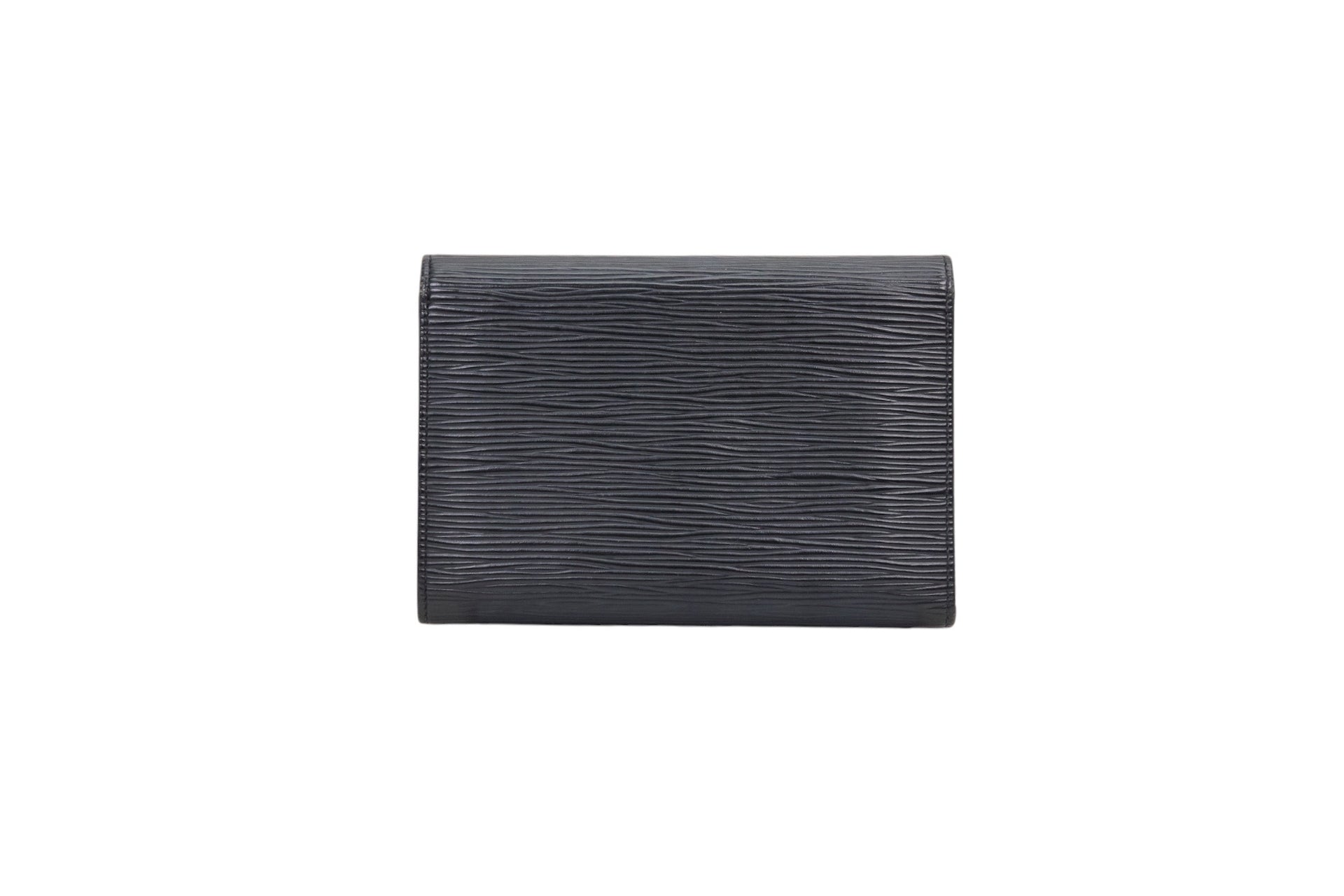 Louis Vuitton Porte-Tresor Etui Papiers Epi Noir
