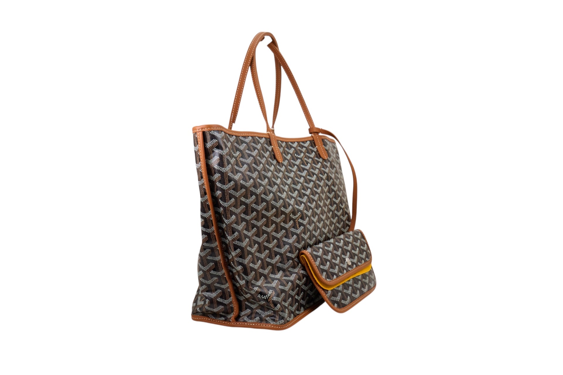 Goyard Anjou PM Reversible Tote Black Coated Canvas