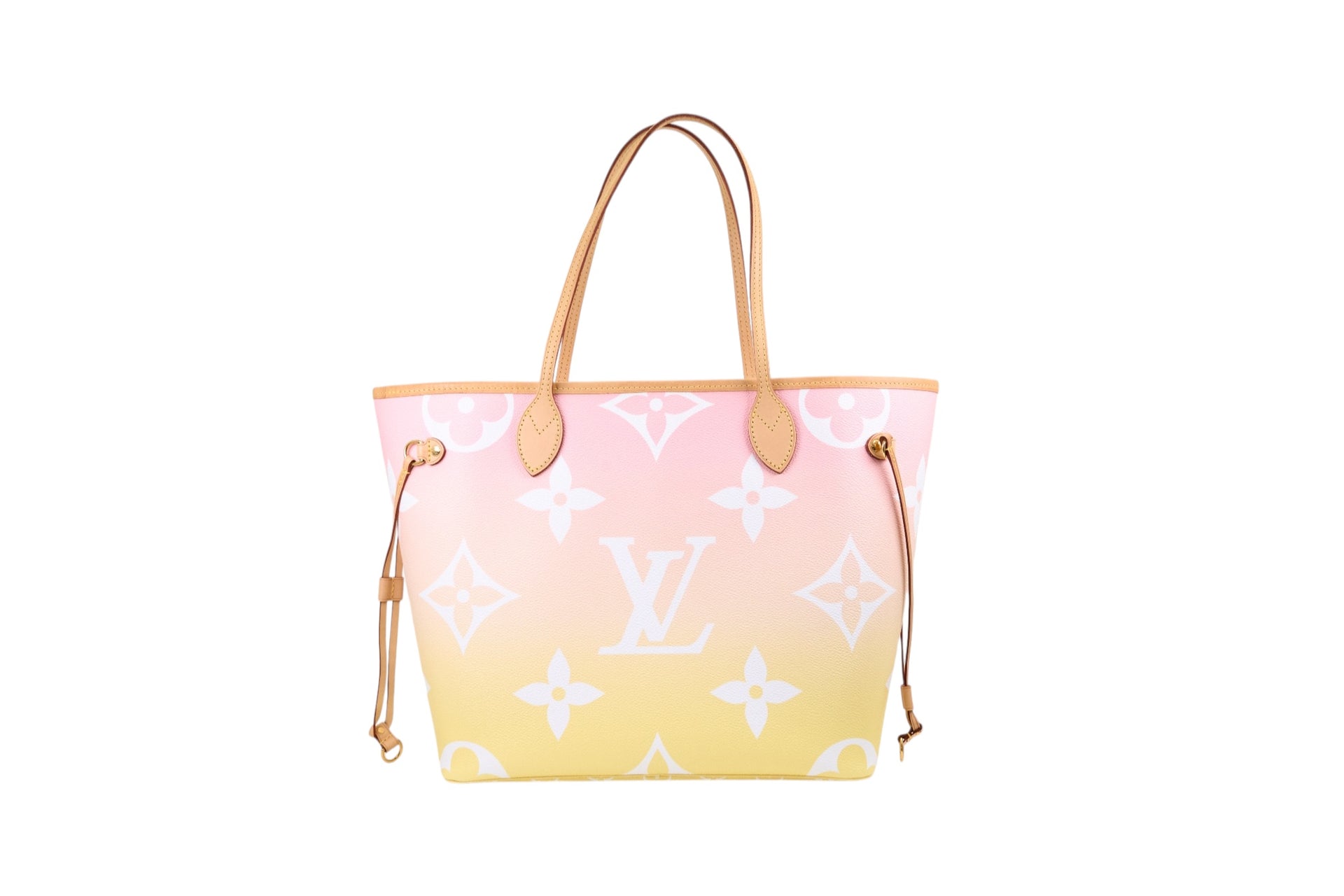 Louis Vuitton Neverfull MM Monogram Giant By The Pool Light Pink