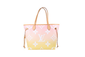 Louis Vuitton Neverfull MM Monogram Giant By The Pool Light Pink
