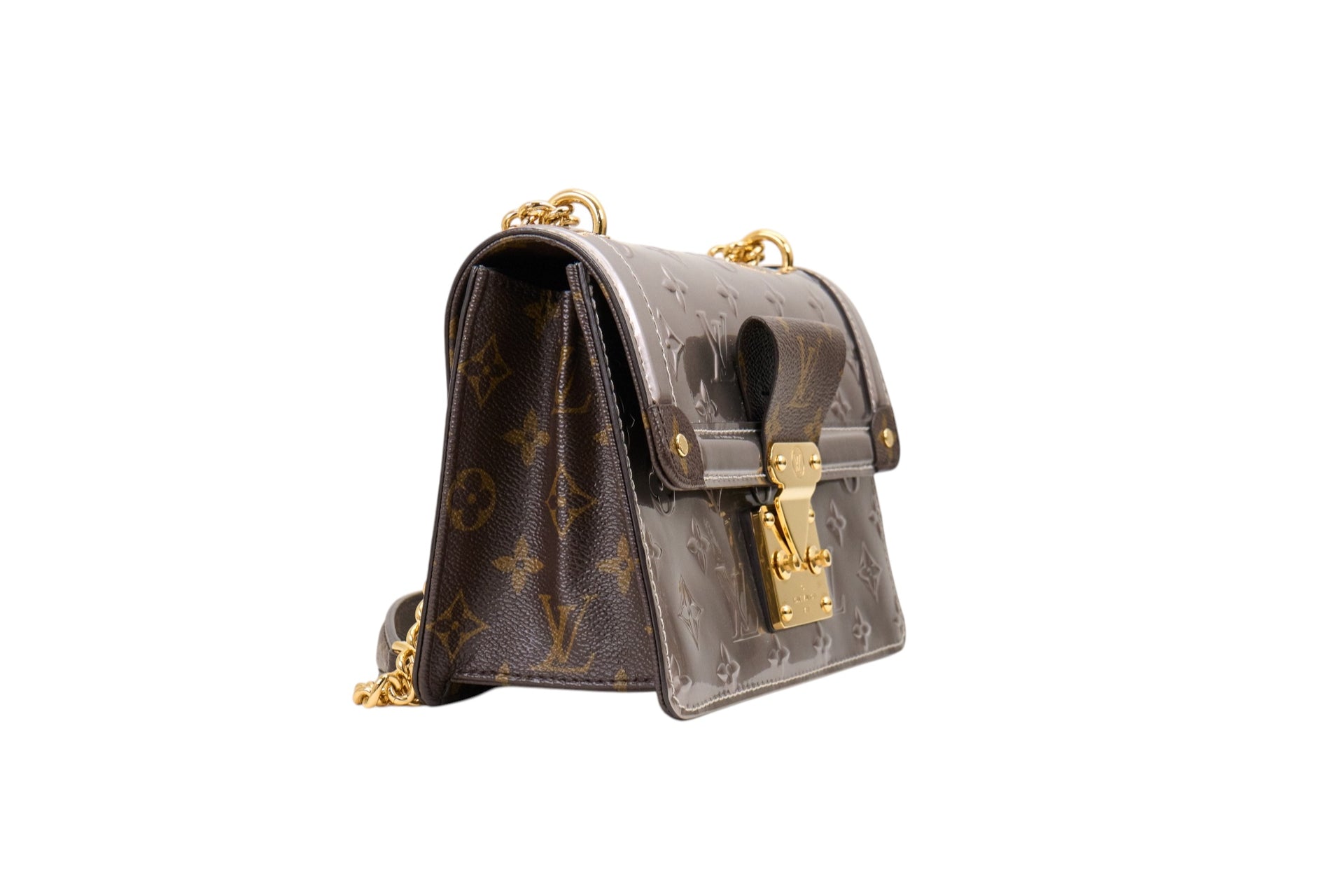Louis Vuitton Wynwood Monogram Vernis Metallic Taupe