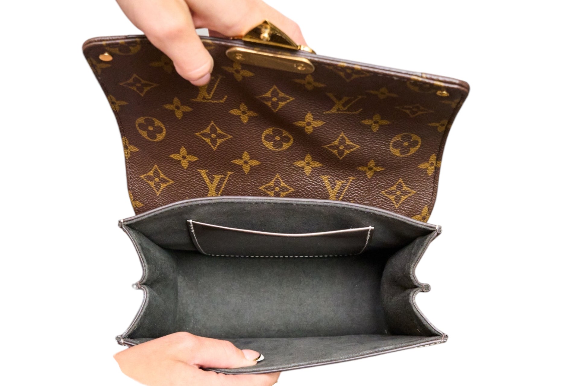 Louis Vuitton Wynwood Monogram Vernis Metallic Taupe