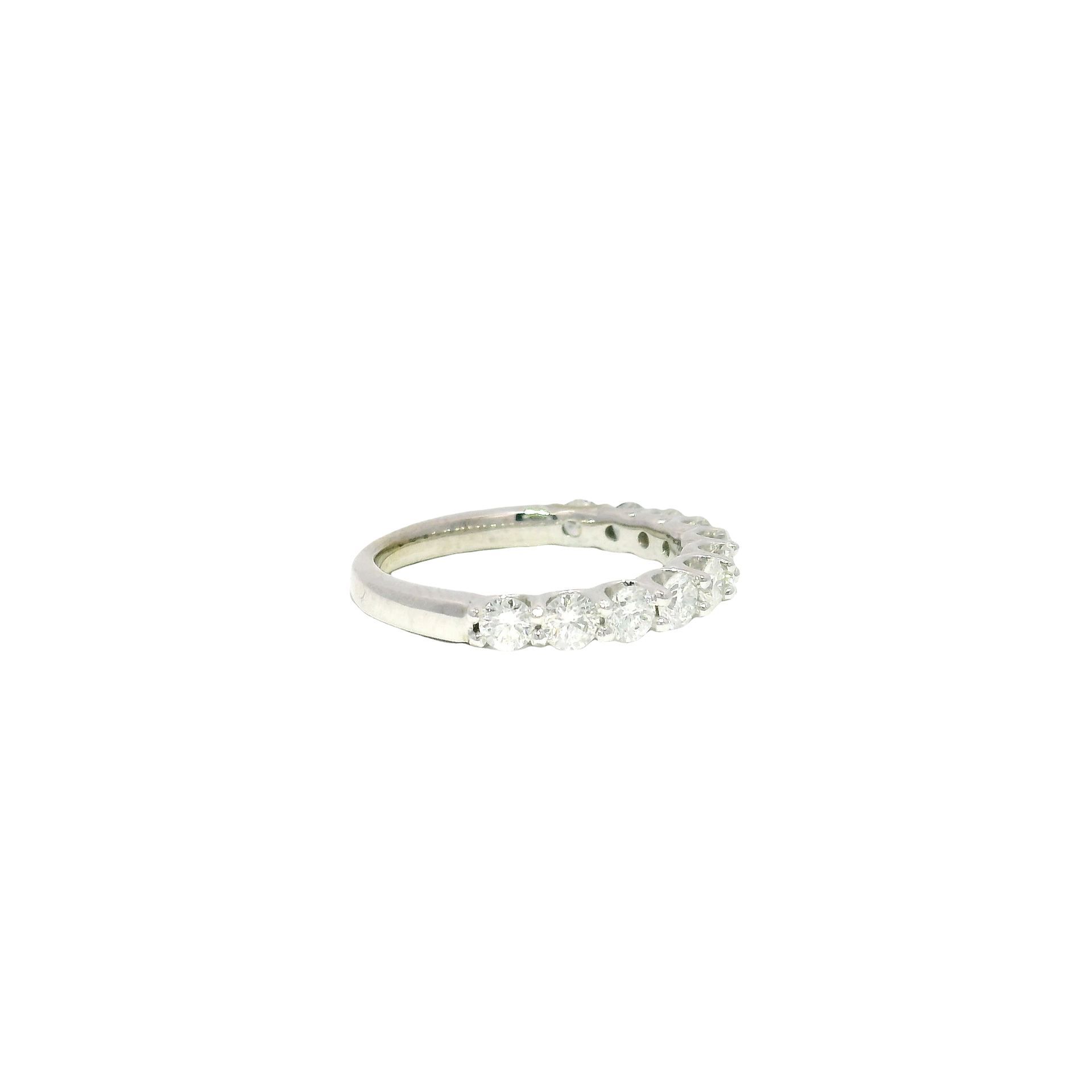 Natural Diamond Band in 14K White Gold Sz 5.5