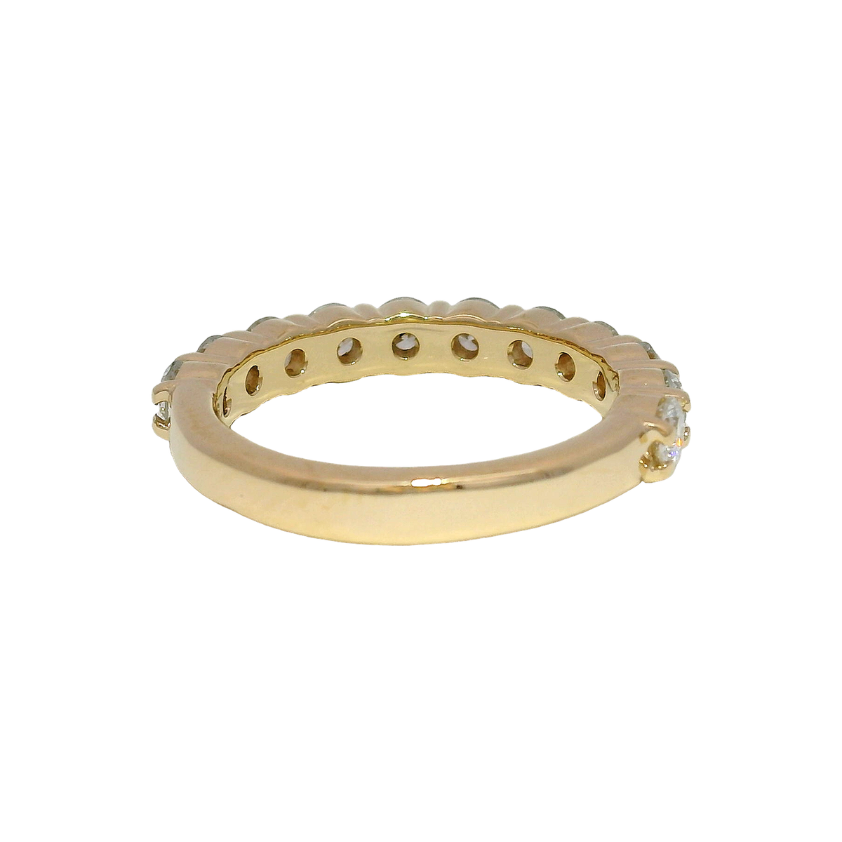1.1cttw. F VS Lab Grown Diamond Band in 14K Yellow Gold Size 7