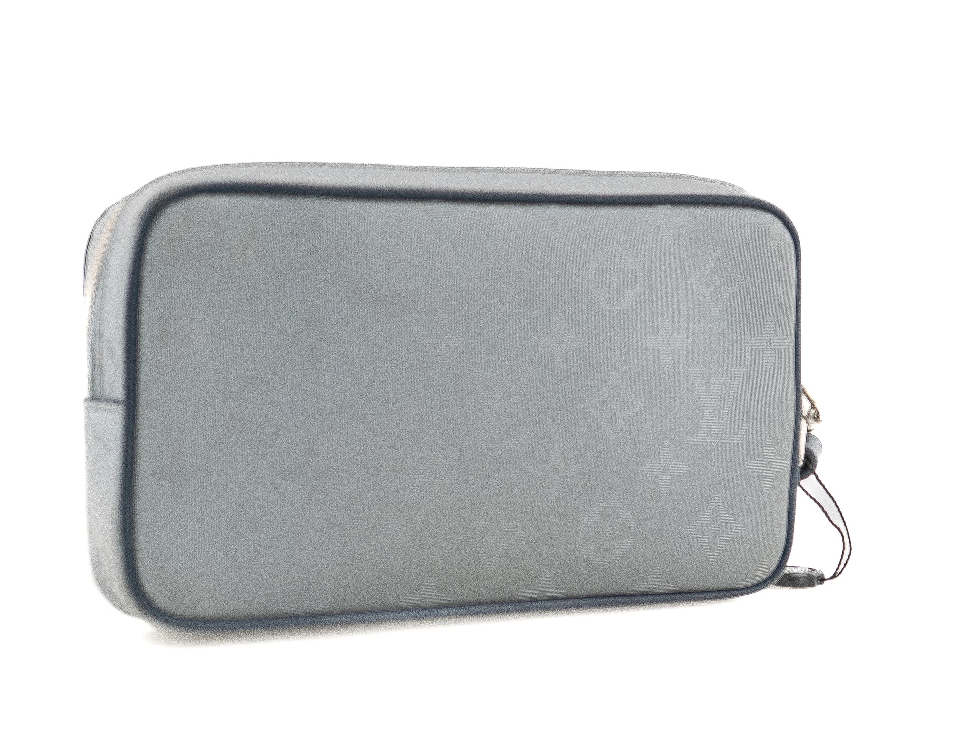 Louis Vuitton Alpha Clutch Monogram Satellite Silver