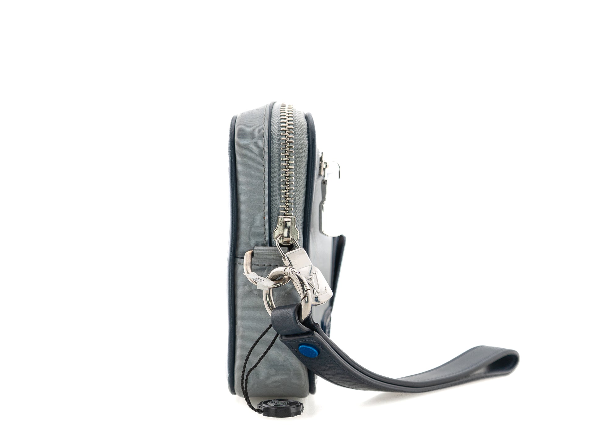 Louis Vuitton Alpha Clutch Monogram Satellite Silver