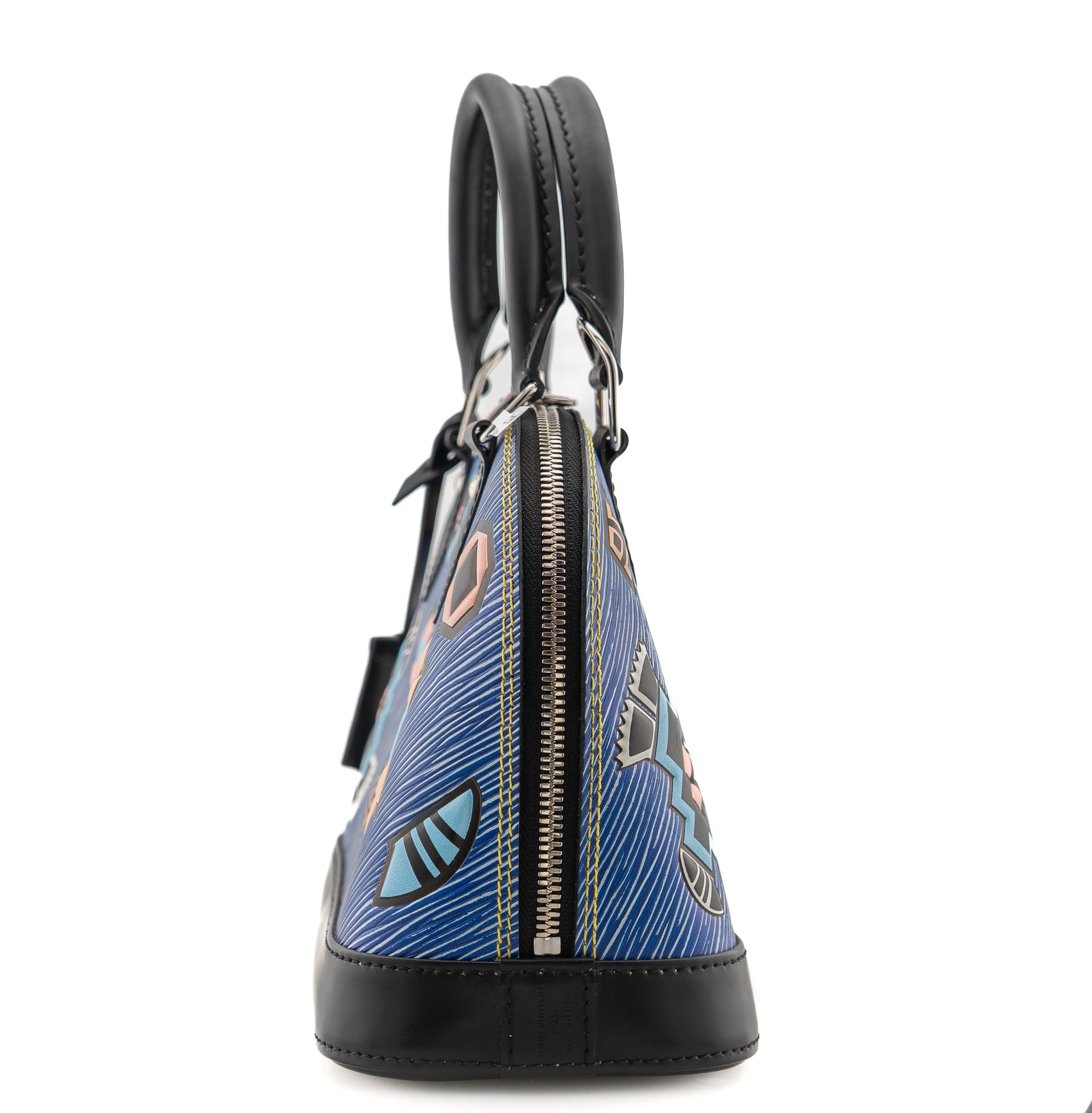 Louis Vuitton Alma BB Epi Blue Denim Aztec